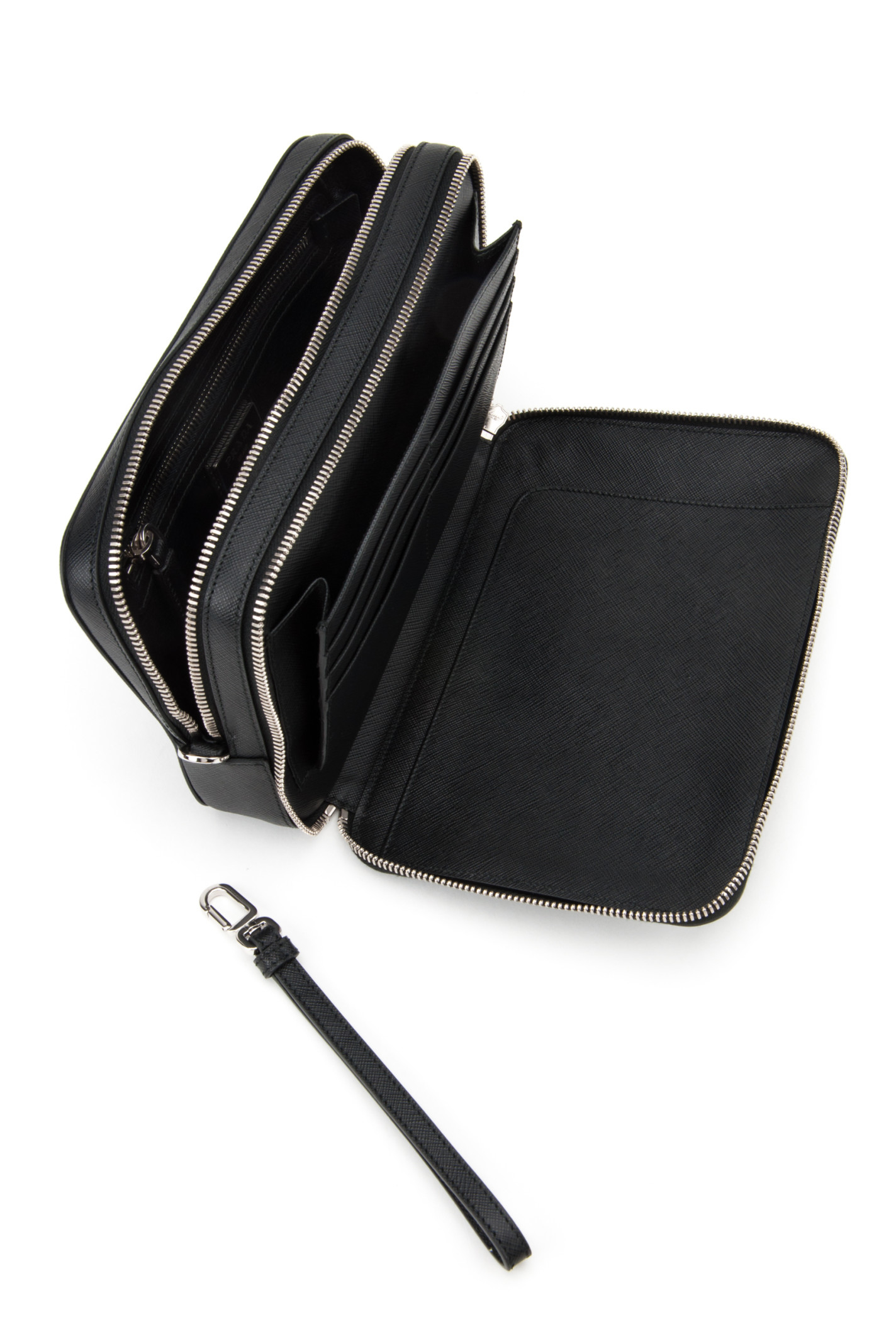 Prada Saffiano Travel Bag in Black for Men (NERO) | Lyst  
