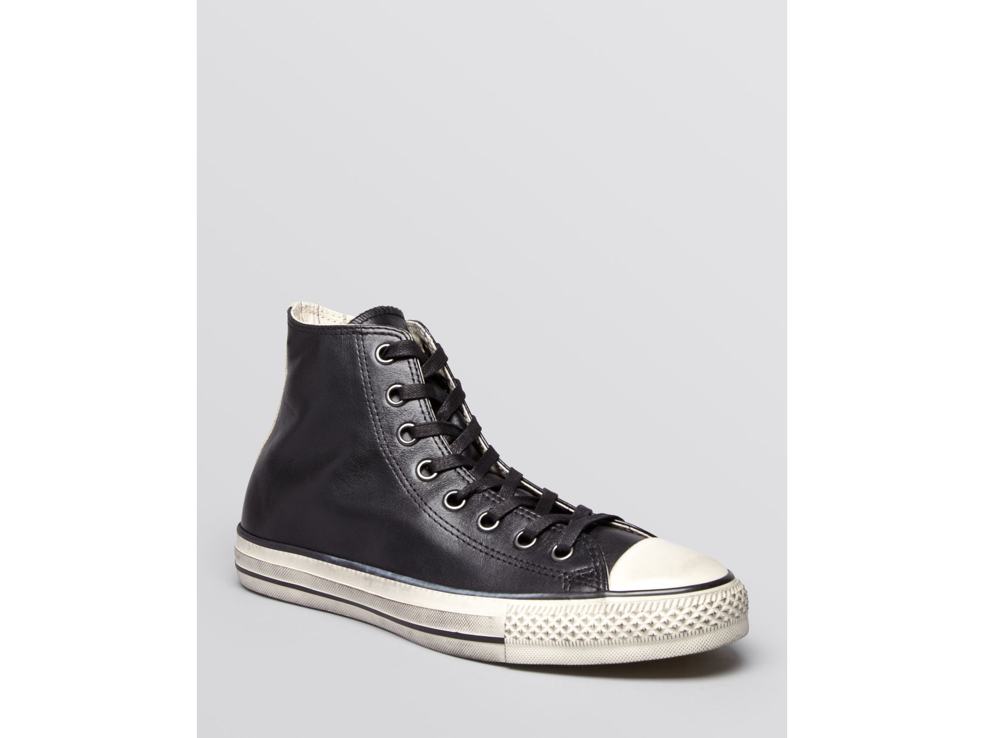 Converse John Varvatos Chuck Taylor All Star Leather Sneakers in Black for Men - Lyst