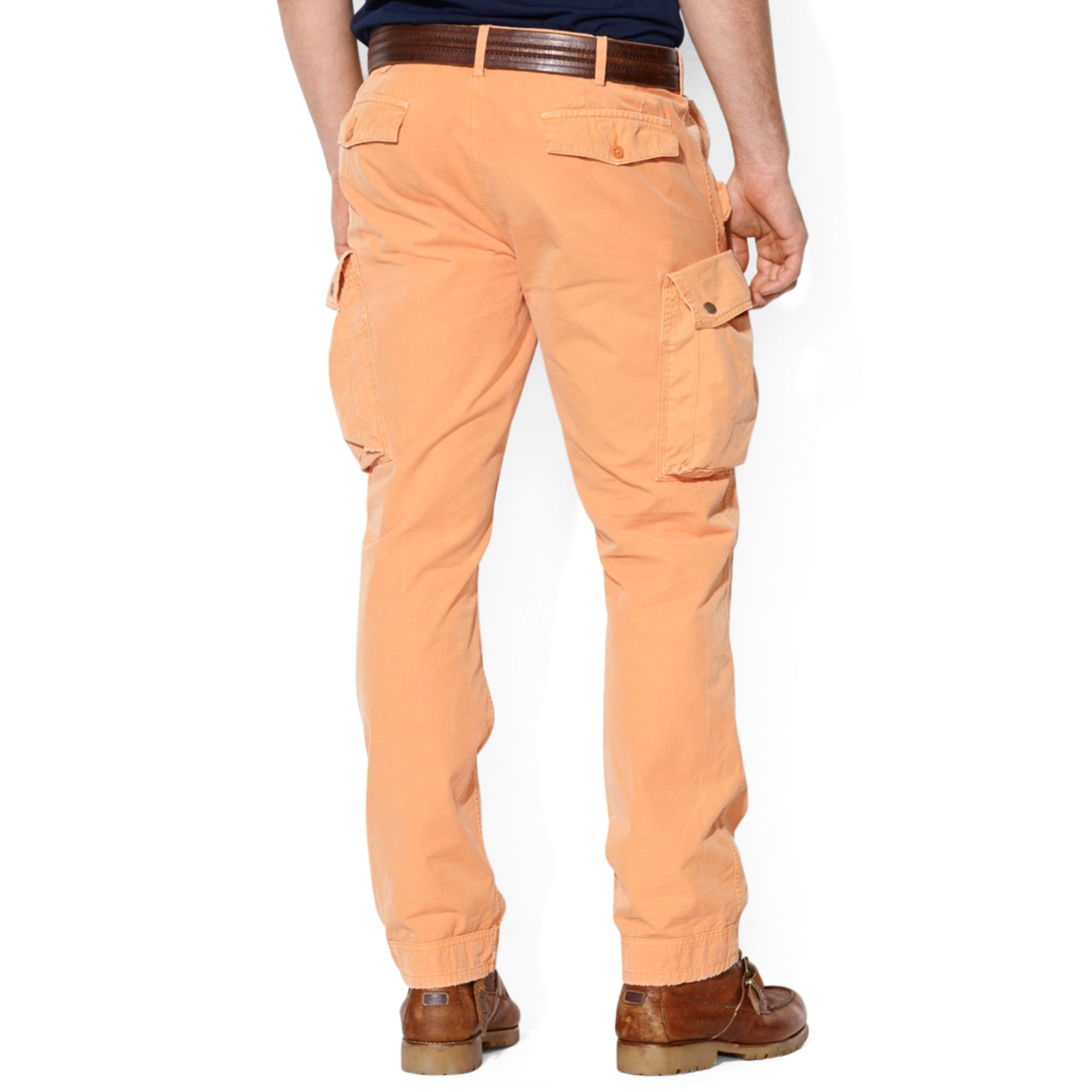 orange polo pants