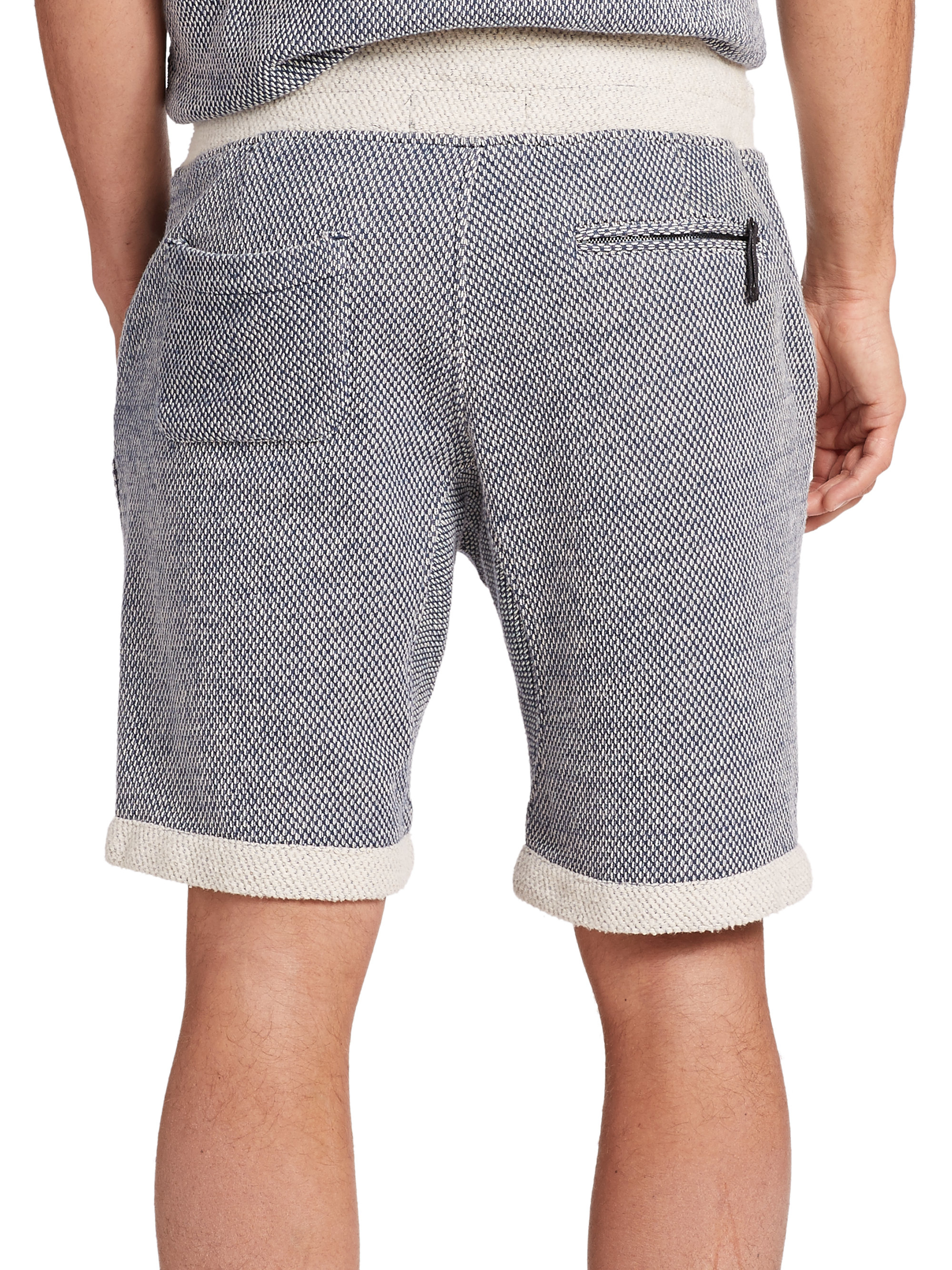Madison Supply Textured French Terry Sweat Shorts in Gray for Men - Lyst