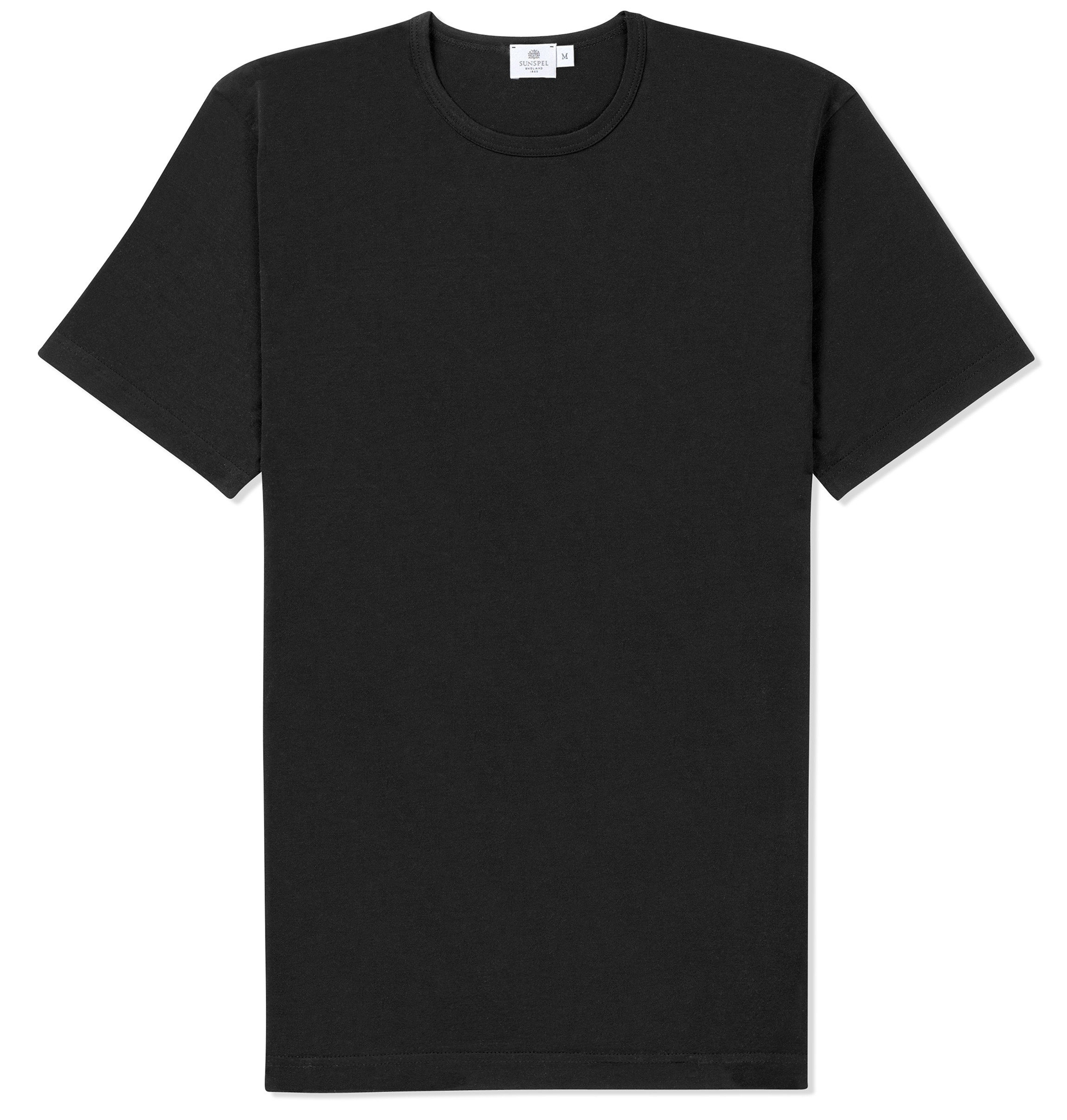 Sunspel Men's Long-staple Cotton Classic T-shirt in Black for Men | Lyst