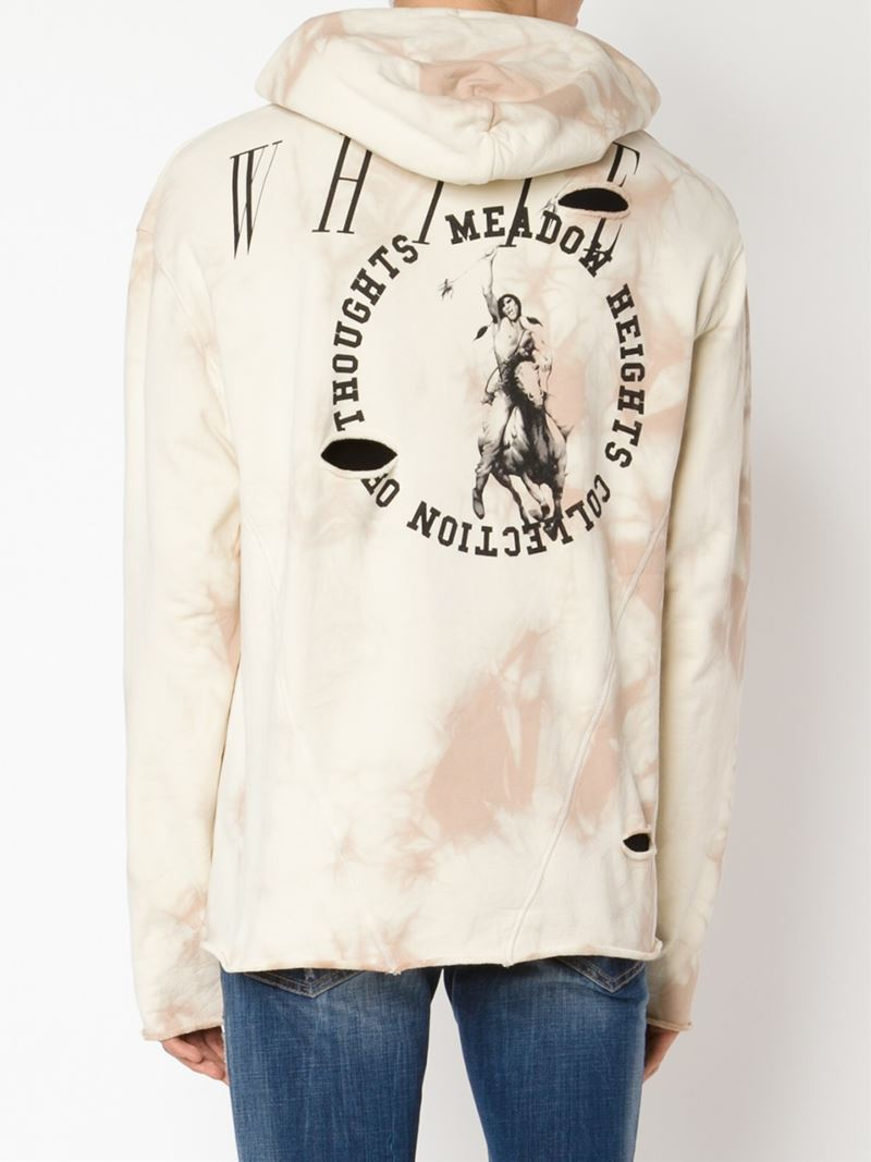 Off-White c/o Virgil Abloh Native American Print Hoodie in Natural for Men  - Lyst