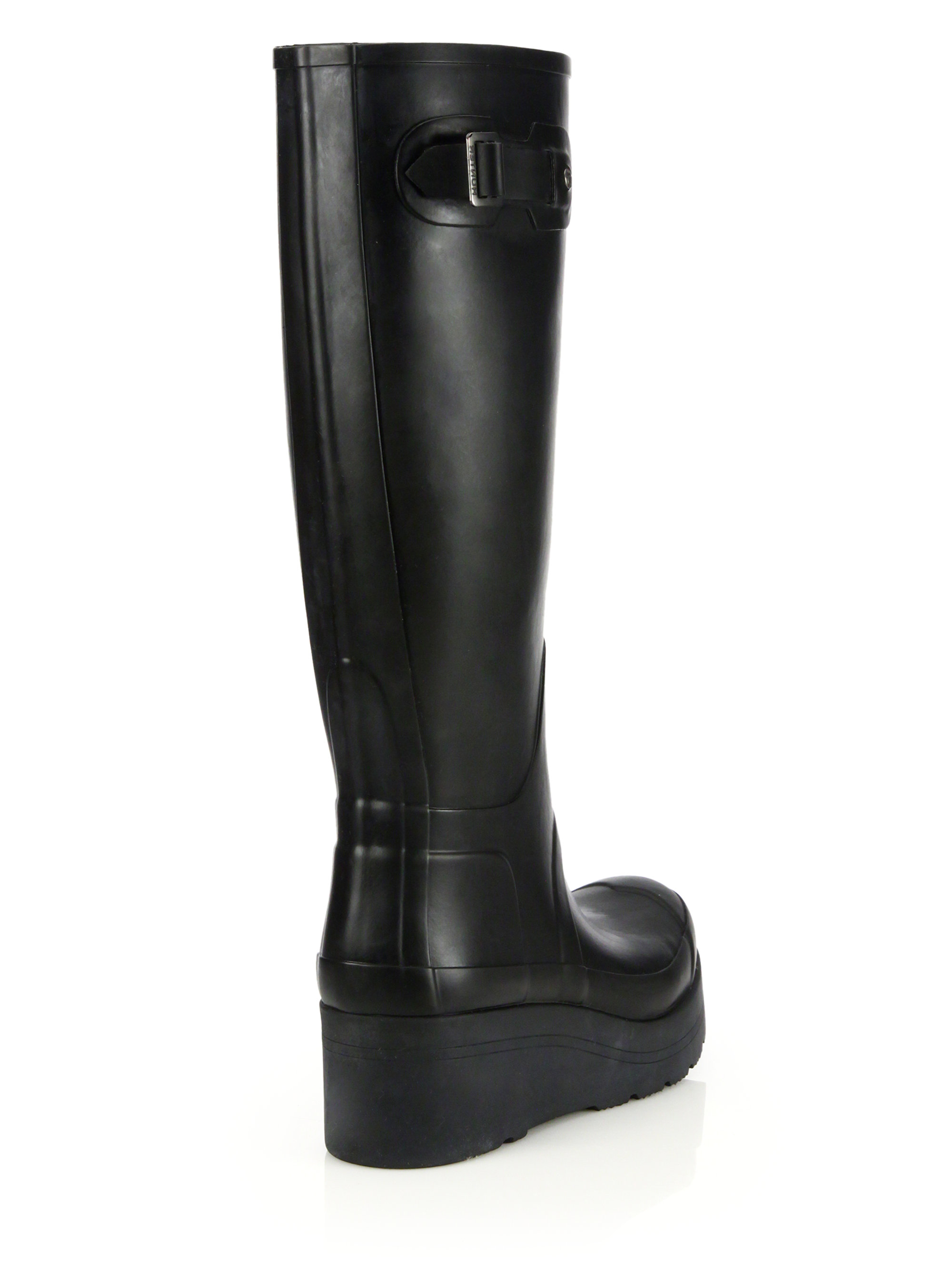 hunter platform rain boots