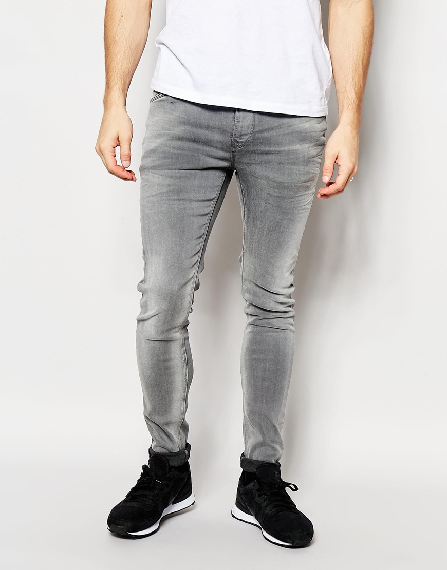Pepe Jeans Denim Powerflex Nickel Superstretch Skinny Fit Washed Grey in  Gray for Men - Lyst