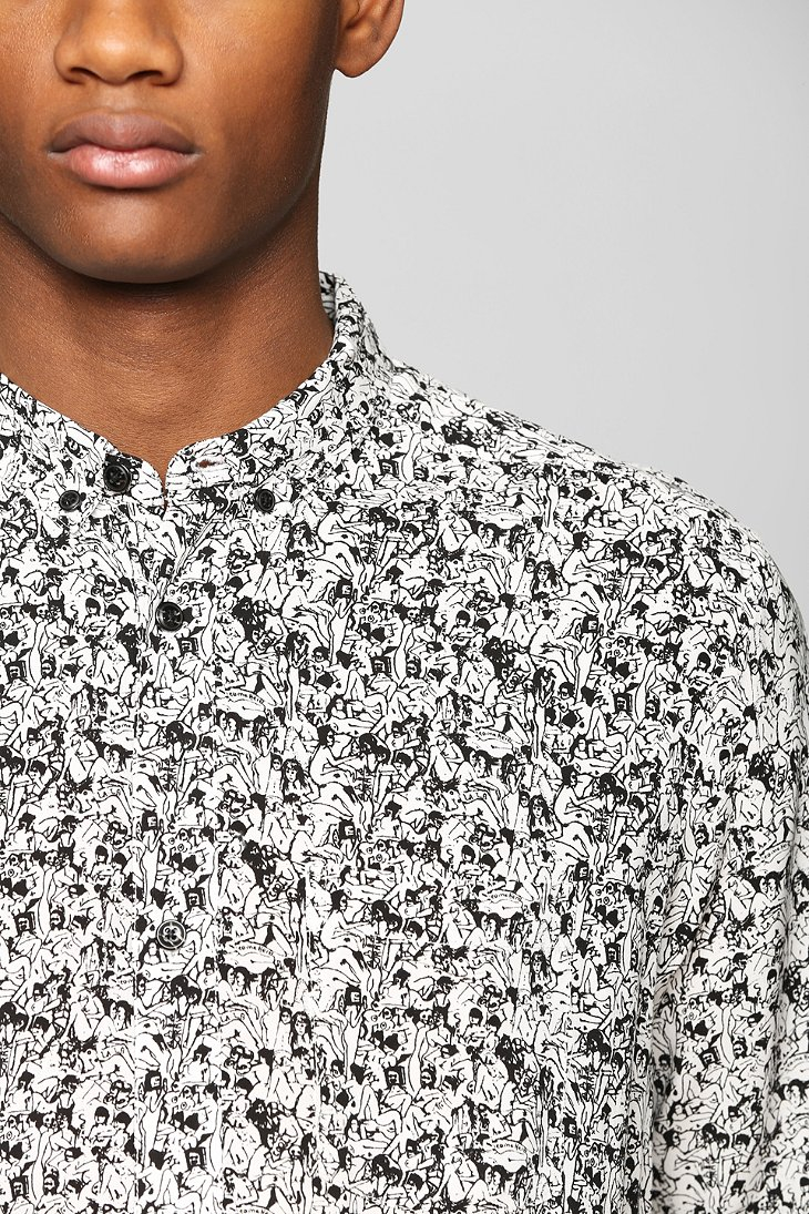 Your Neighbors Baseball Button-Down Shirt - Urban Outfitters