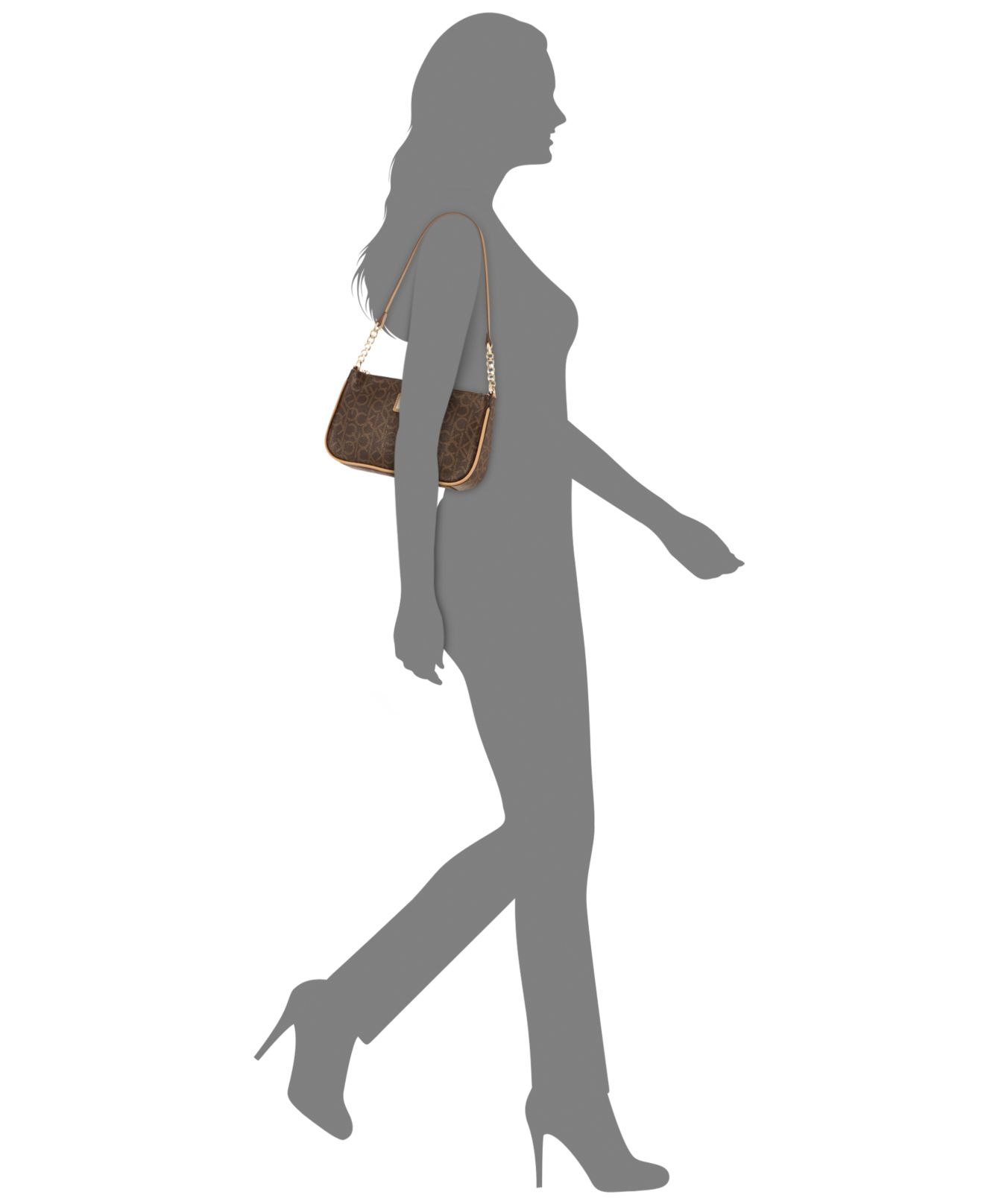 Calvin Klein Hudson Monogram Demi Bag in Natural | Lyst Calvin Klein Hudson Monogram Demi Bag in Natural | Lyst