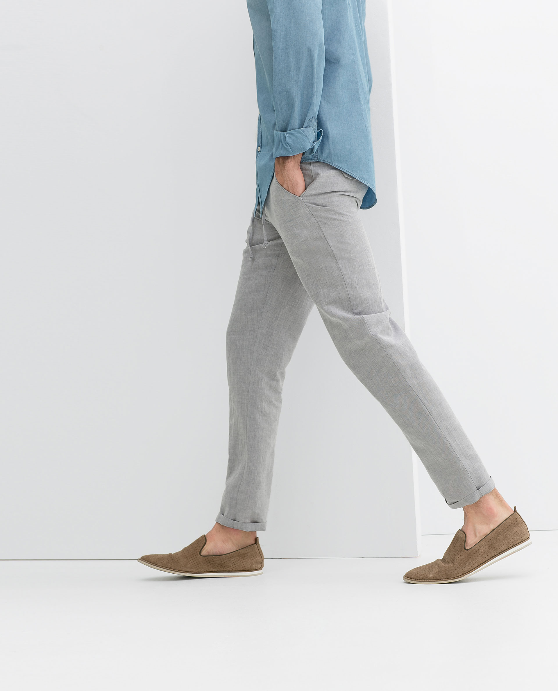 zara drawstring pants