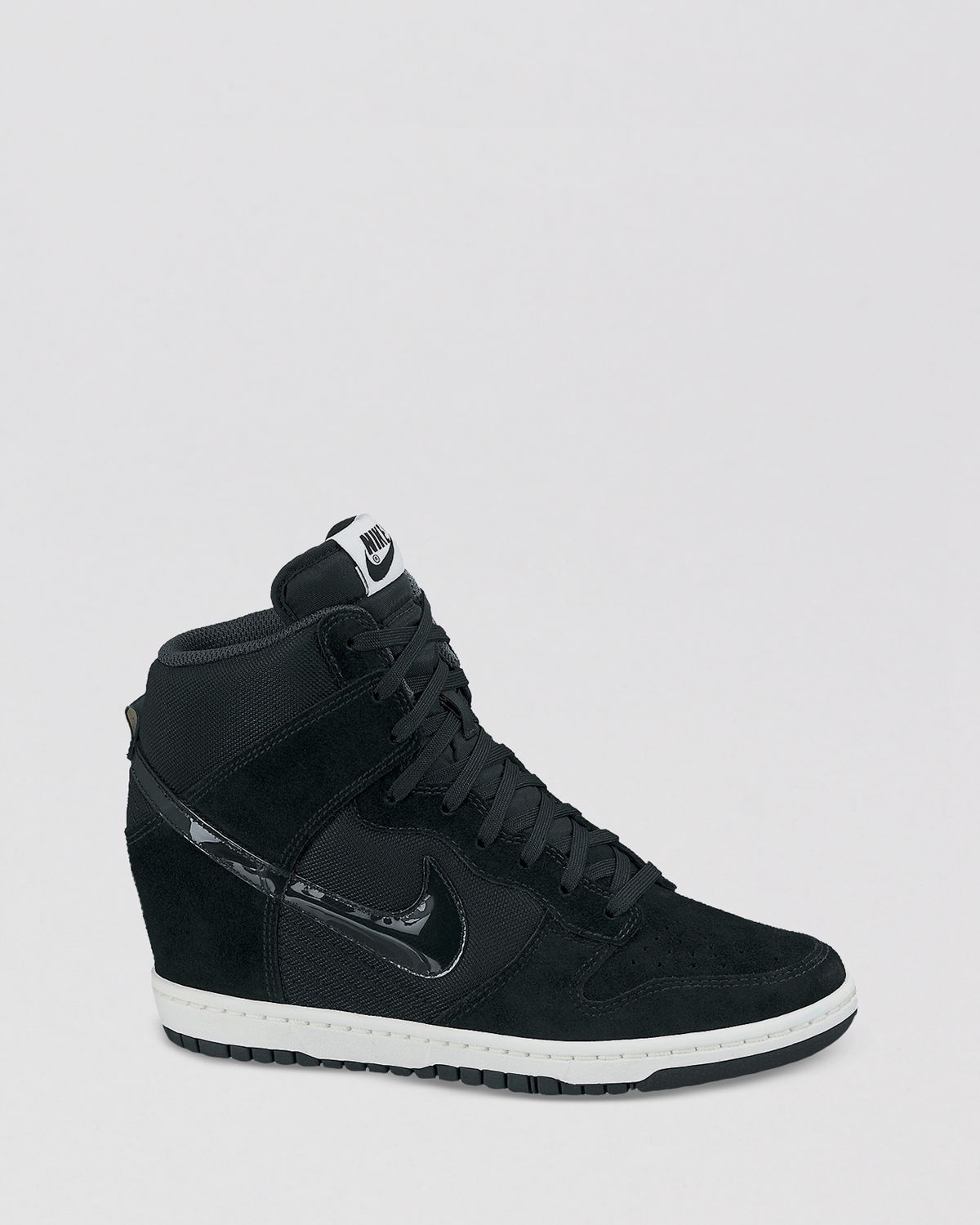 nike wedge sneakers black