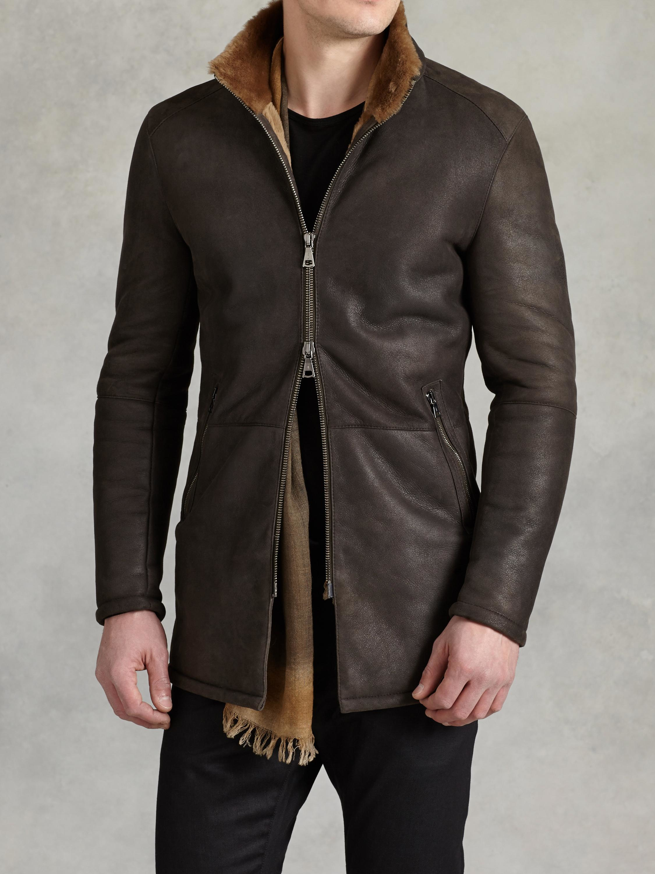 john varvatos shearling
