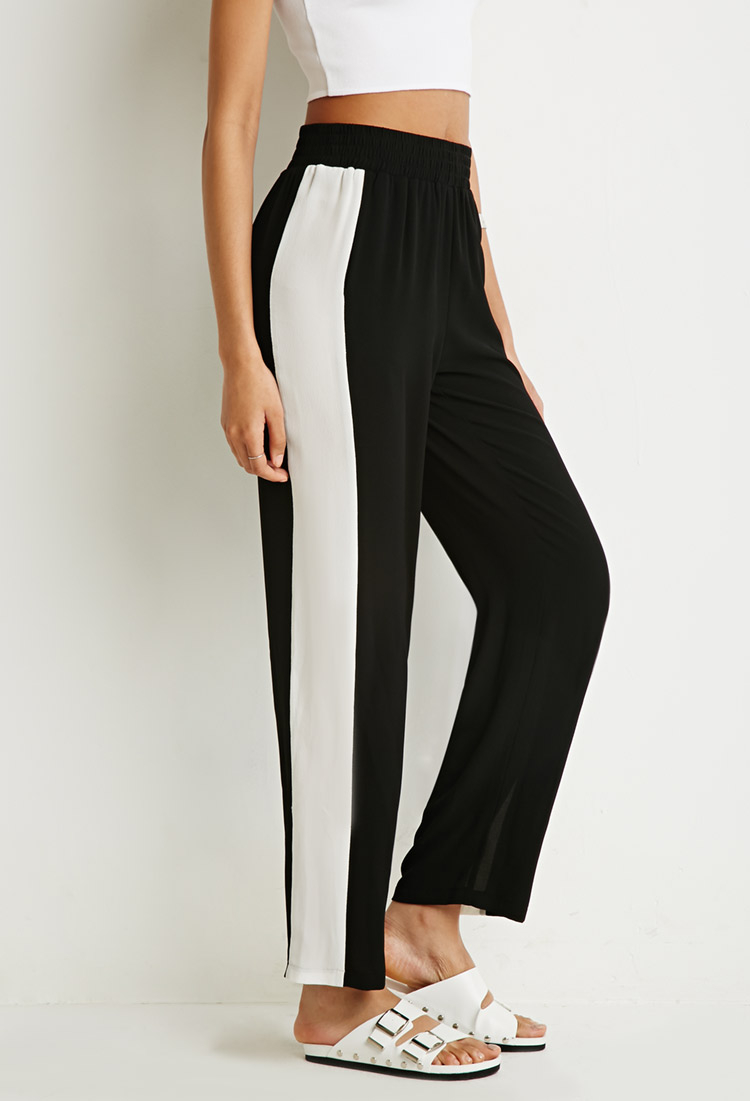 black and white pants forever 21