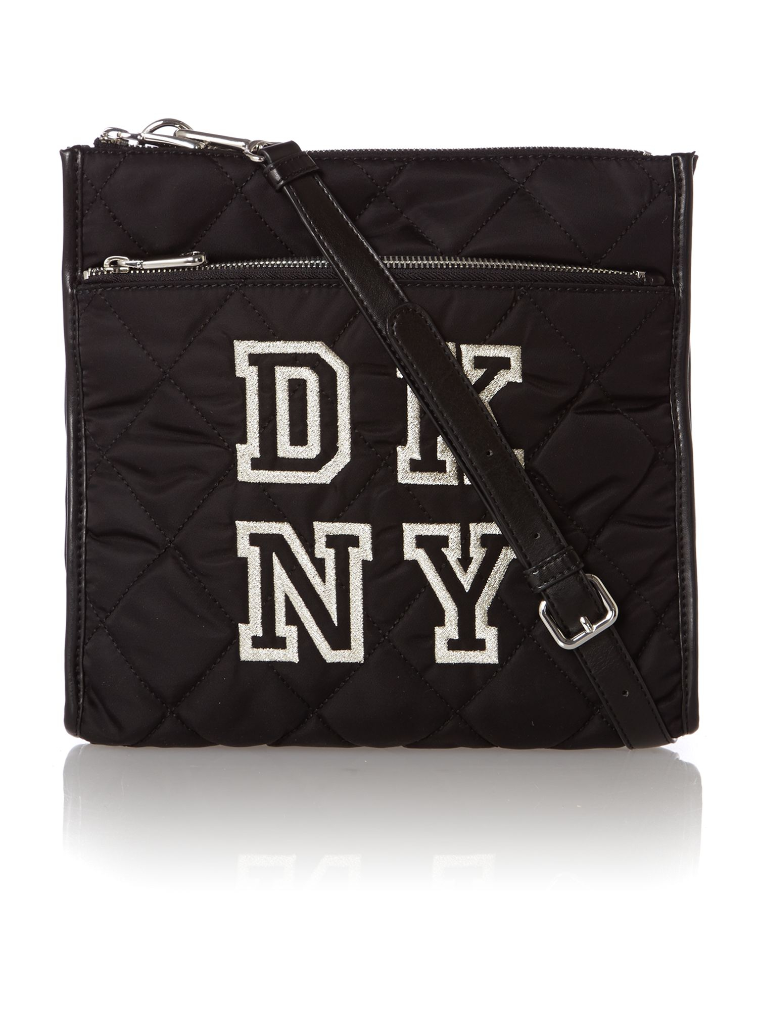 DKNY Nylon Black Quilted Cross Body Bag Lyst