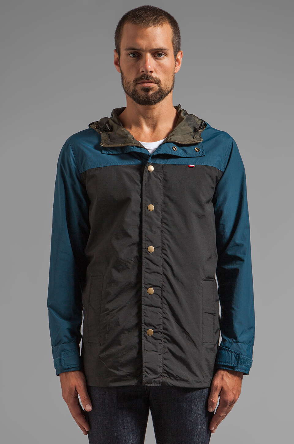 Blue Leather Reversible Jacket Photos