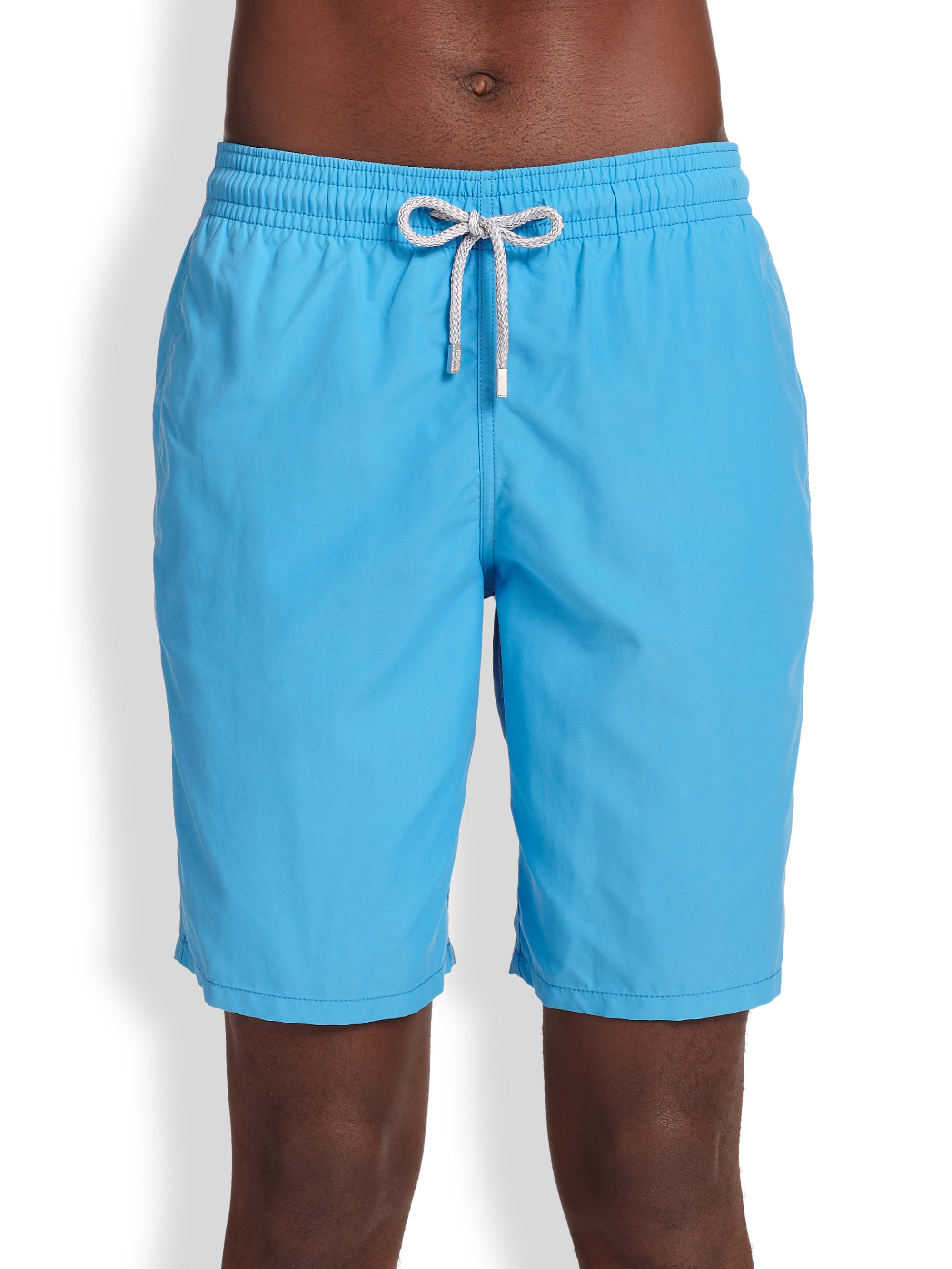 Lyst - Vilebrequin Okoa Solid Swim Trunks in Blue for Men