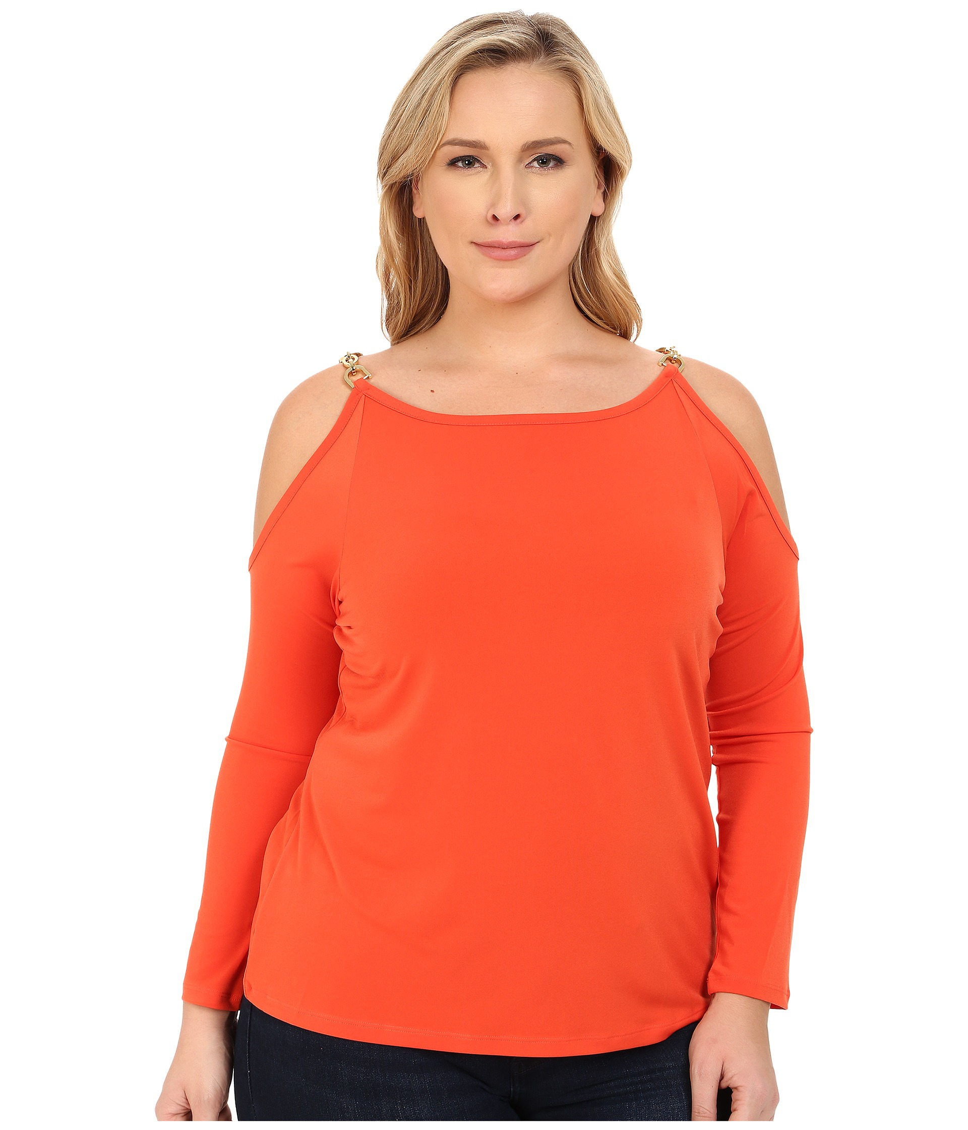 michael kors open shoulder top