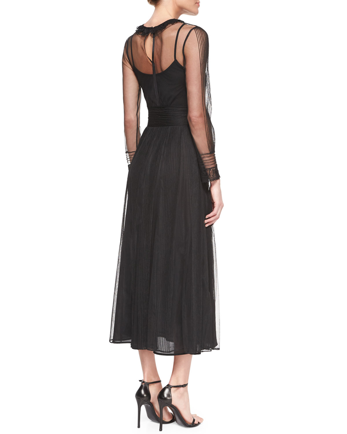 red valentino midi dress