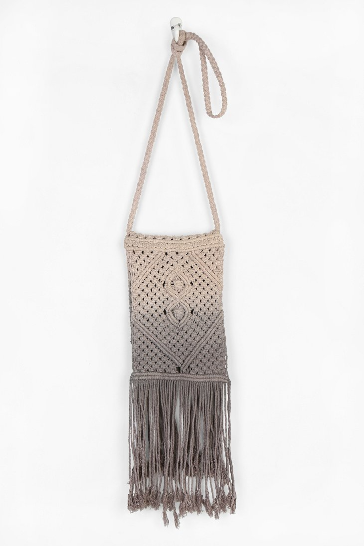 macrame crossbody bag