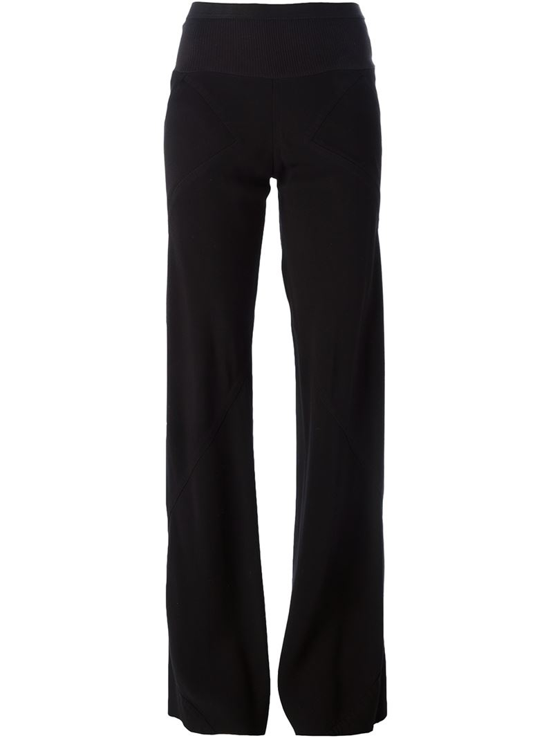 bootcut black trousers