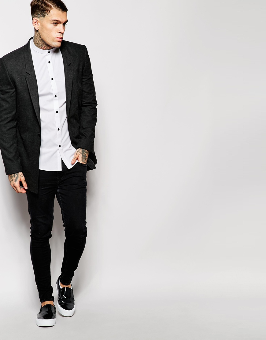 ASOS Cotton Asos Shirt With Contrast 