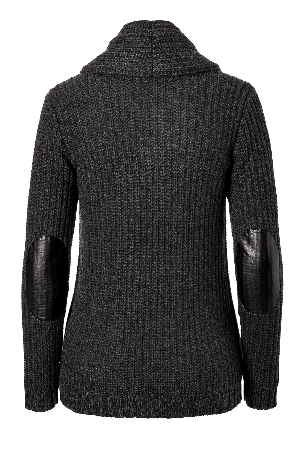 Ralph lauren black label Heavy Knit Cashmere Cardigan with Leather