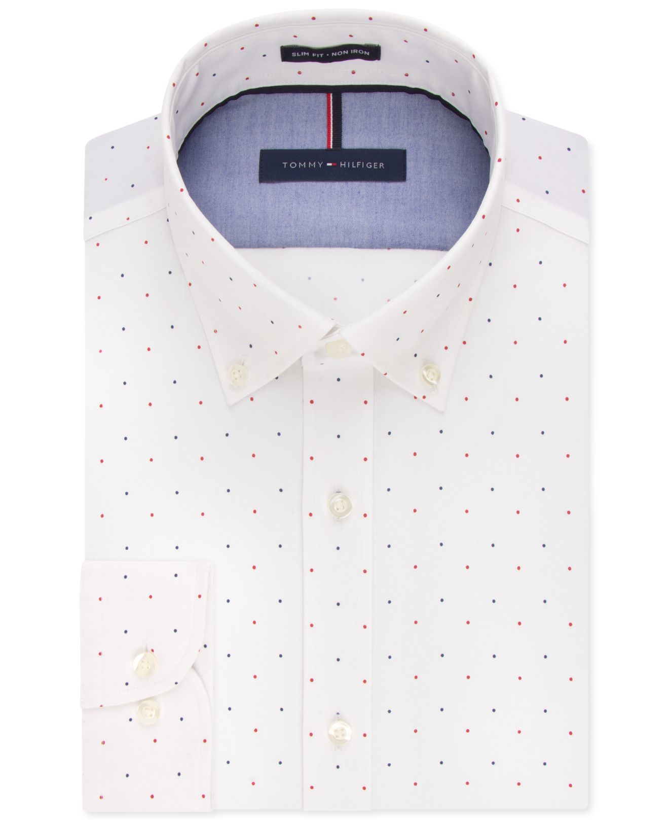 tommy hilfiger red and blue shirt