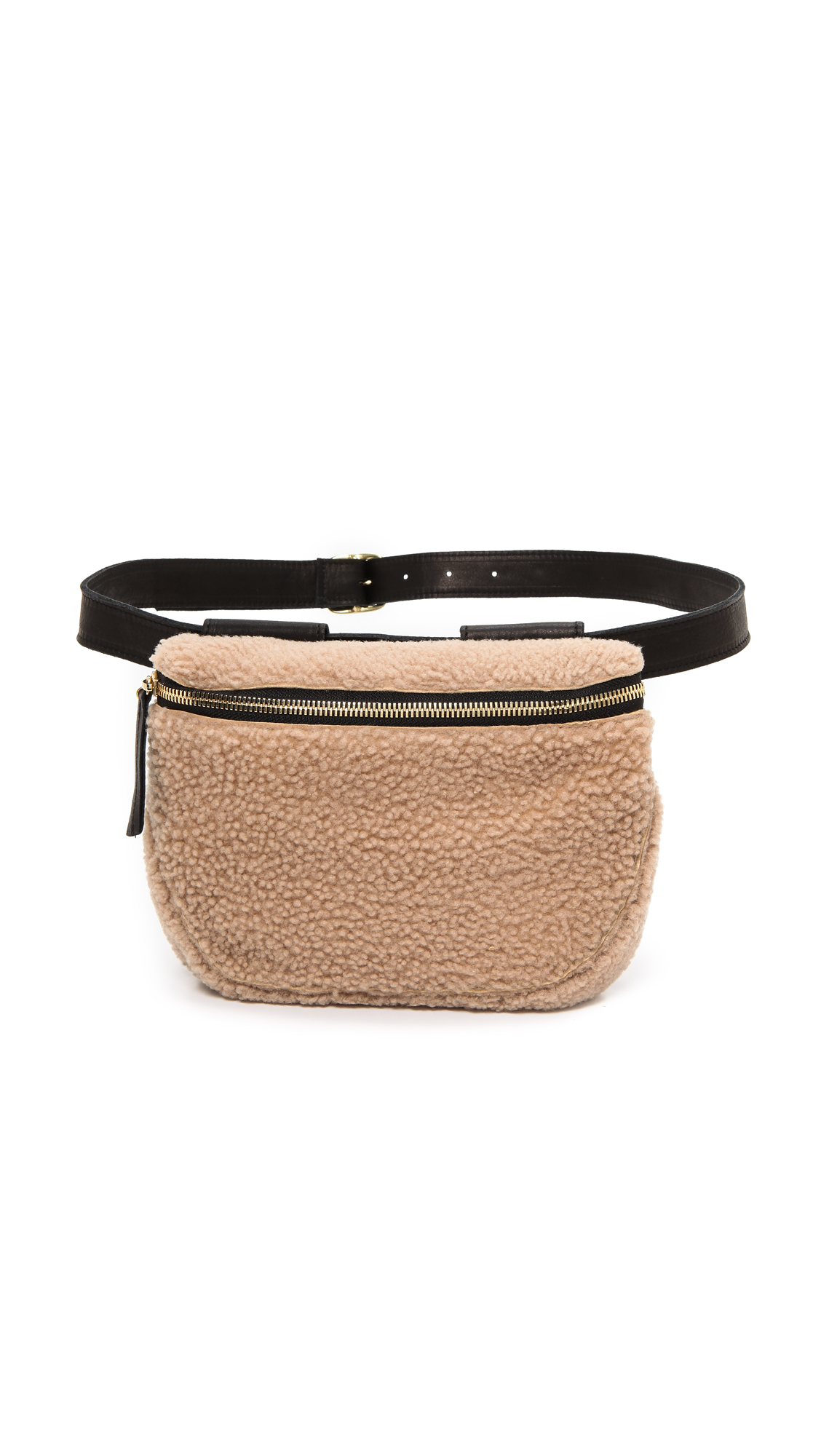 shearling fanny pack