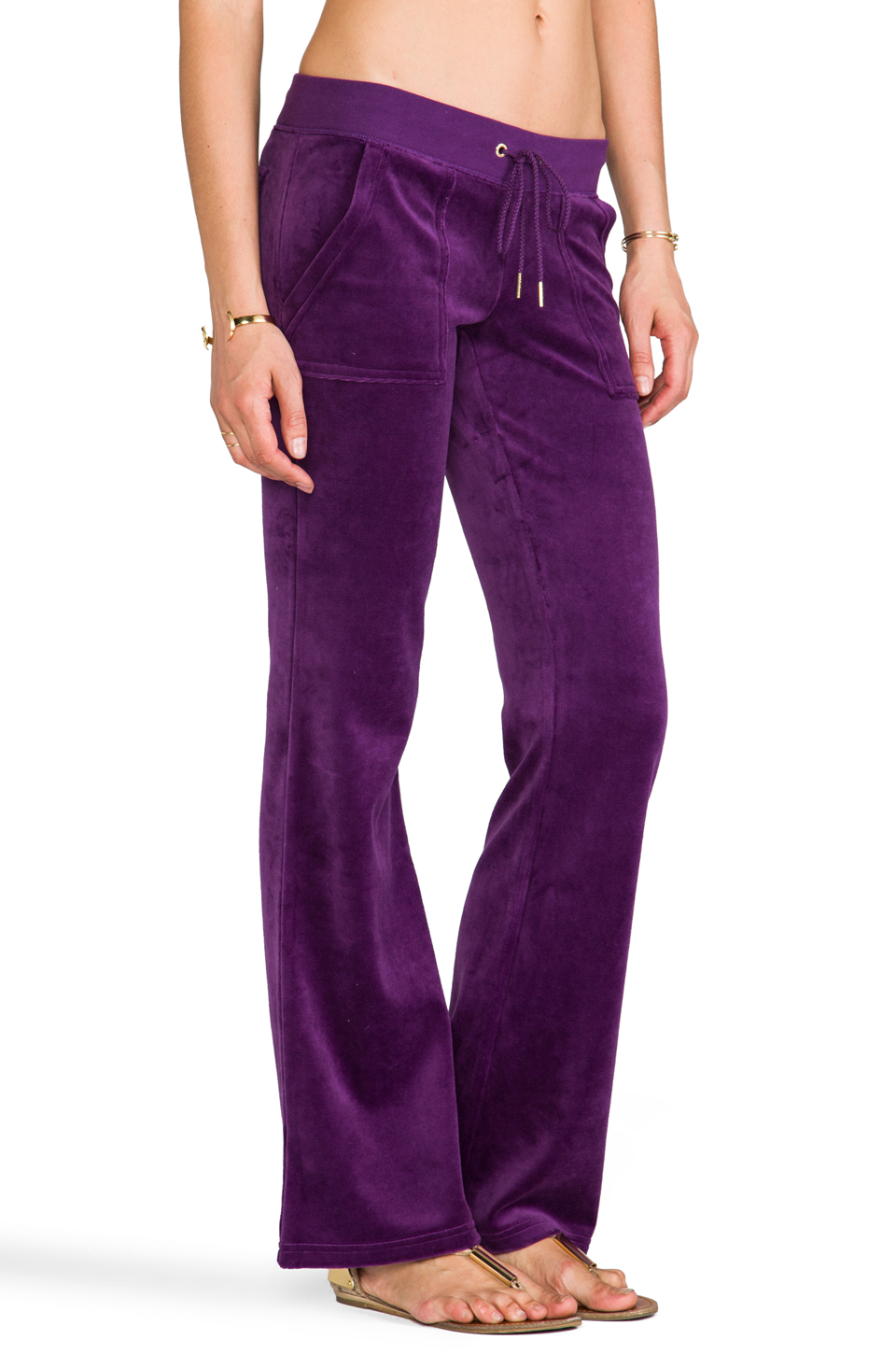 purple bootcut jeans