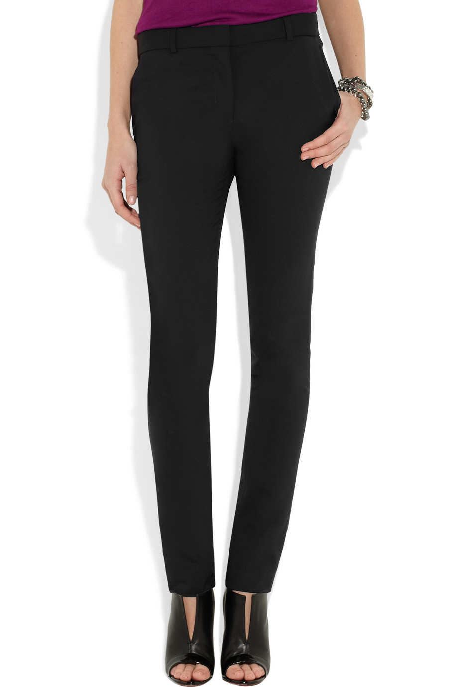 stretch wool pants womens