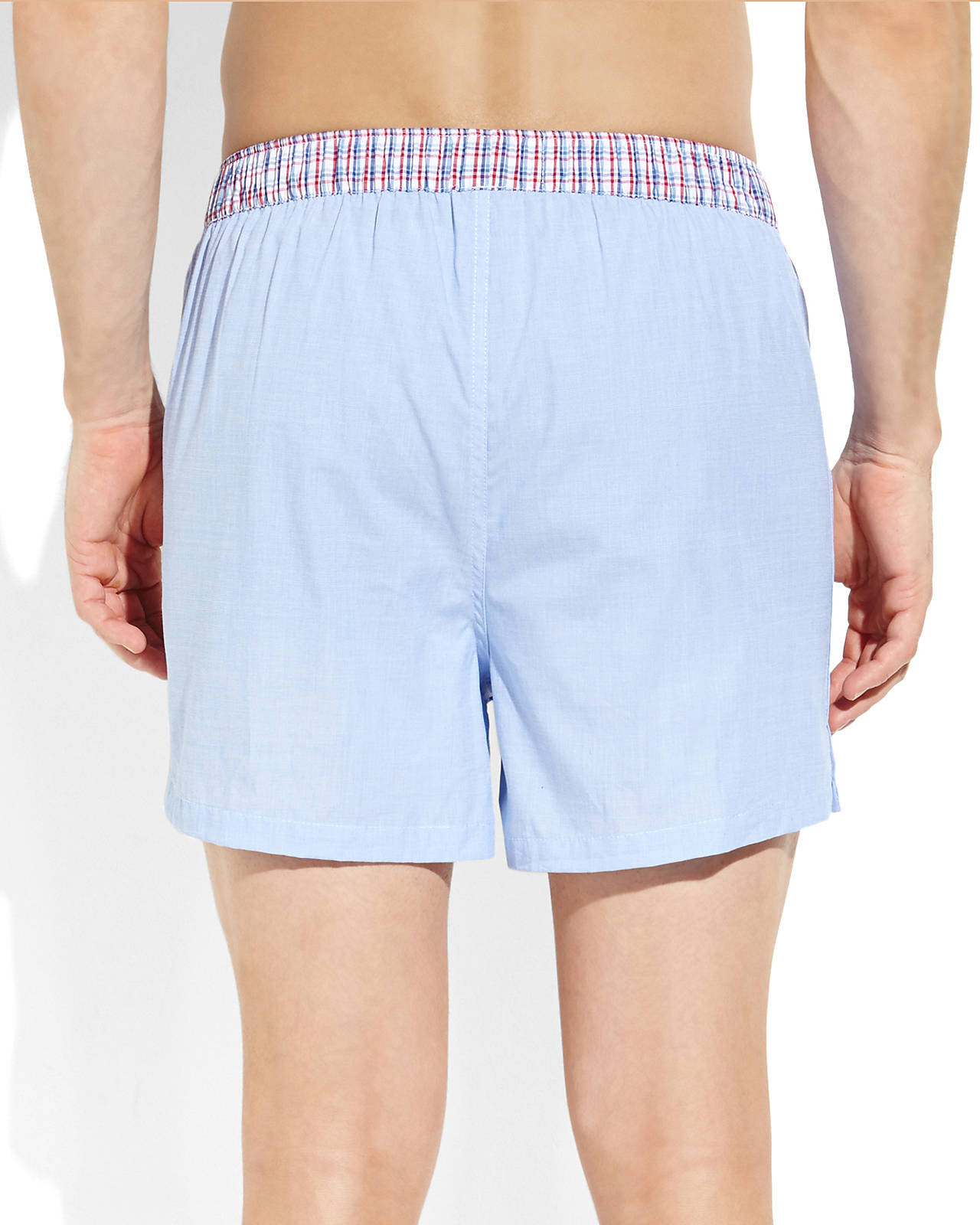 Lyst - Original Penguin Light Blue Woven Boxer Shorts in Blue for Men