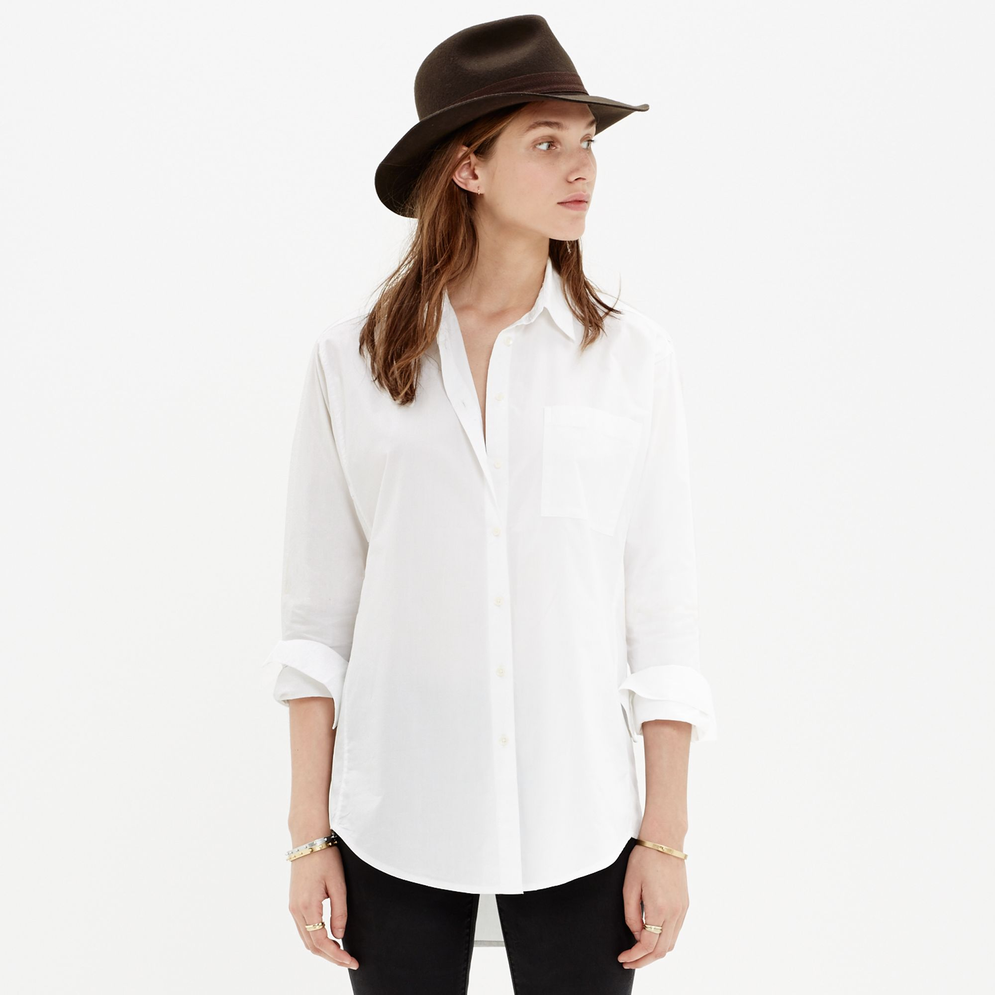 t shirt over button down