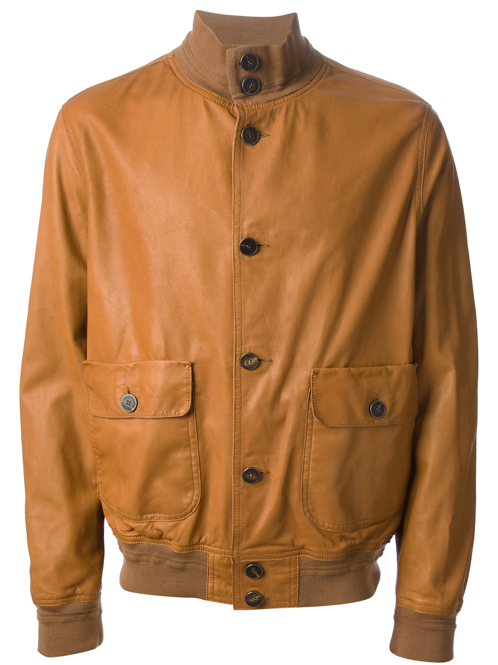 Jacob Cohen Button Up Jacket in Brown for Men - Lyst
