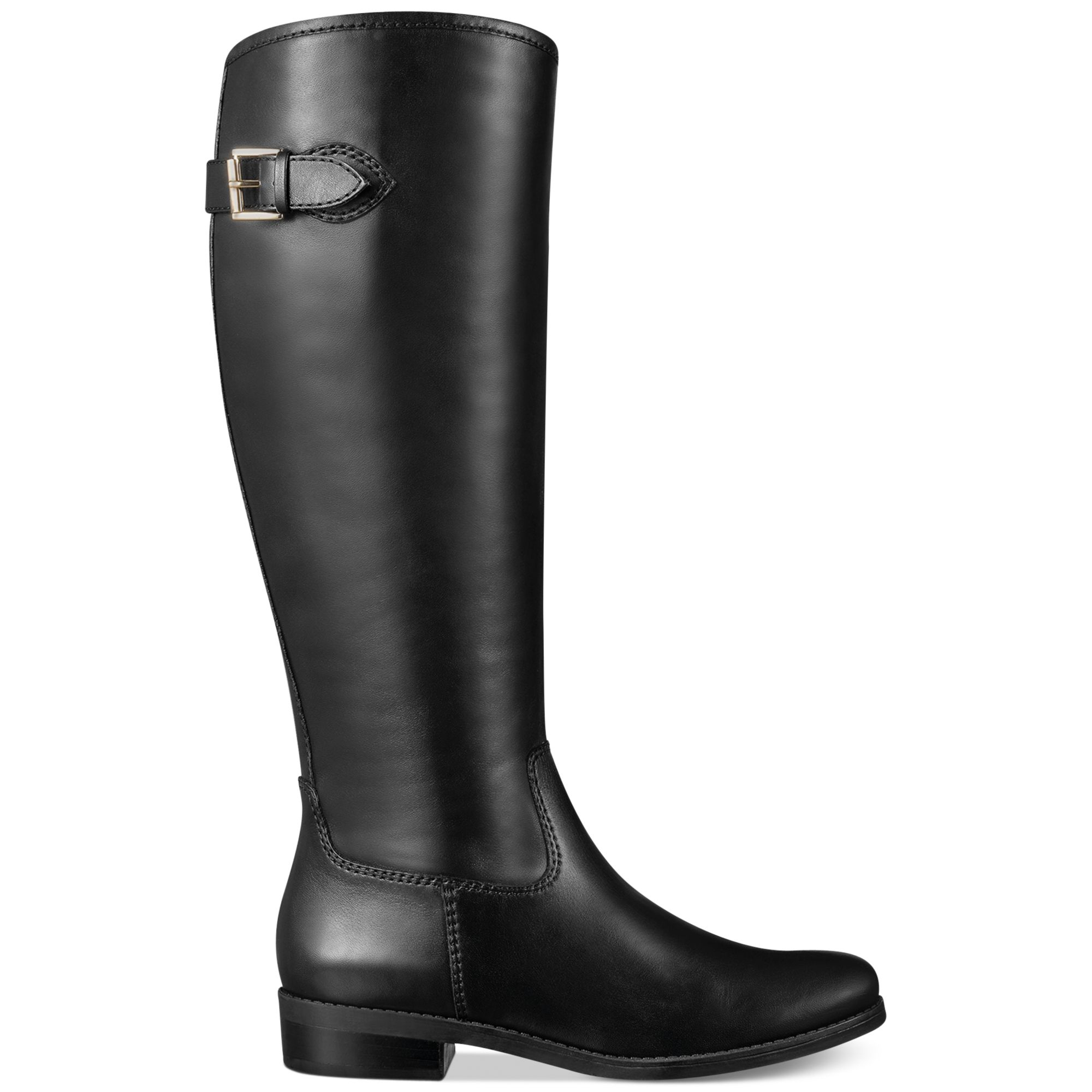 Tommy Hilfiger Dexter2 Wide Calf Tall Riding Boots in Black - Lyst