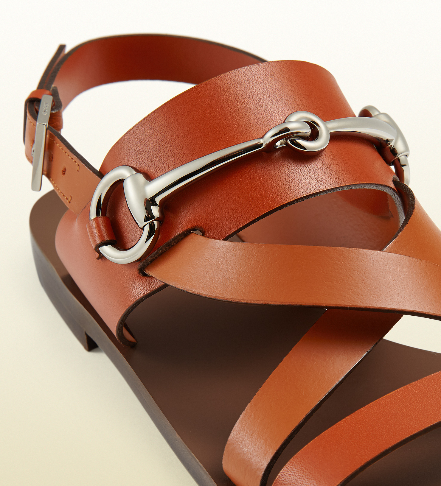 horsebit leather sandals