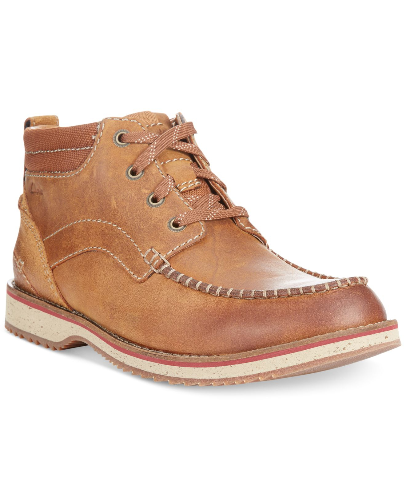 Clarks Mahale Mid Boots in Brown for Men | Lyst