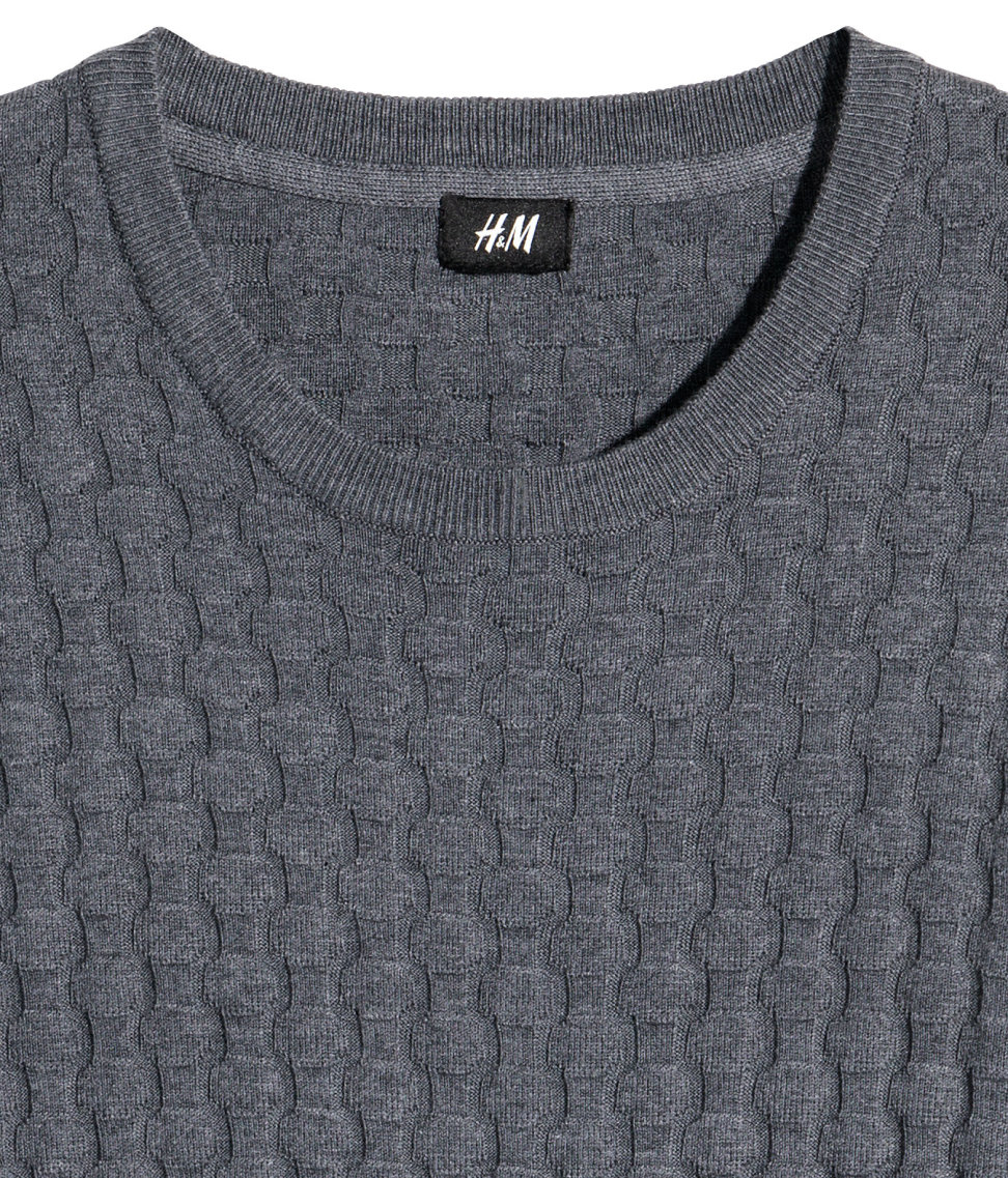 textured knit sweater