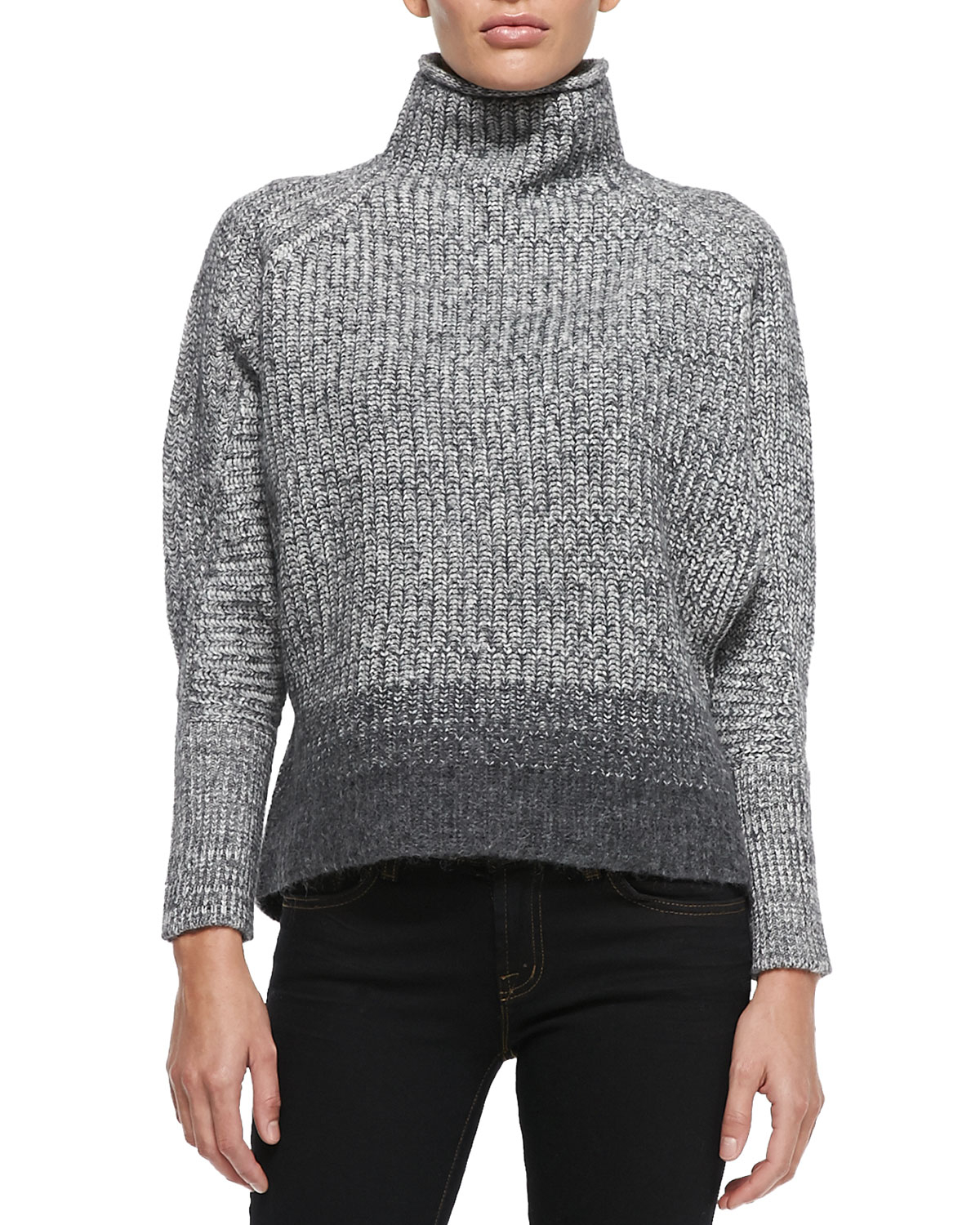 tahari grey sweater