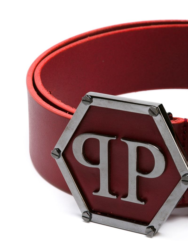 philipp plein belt red