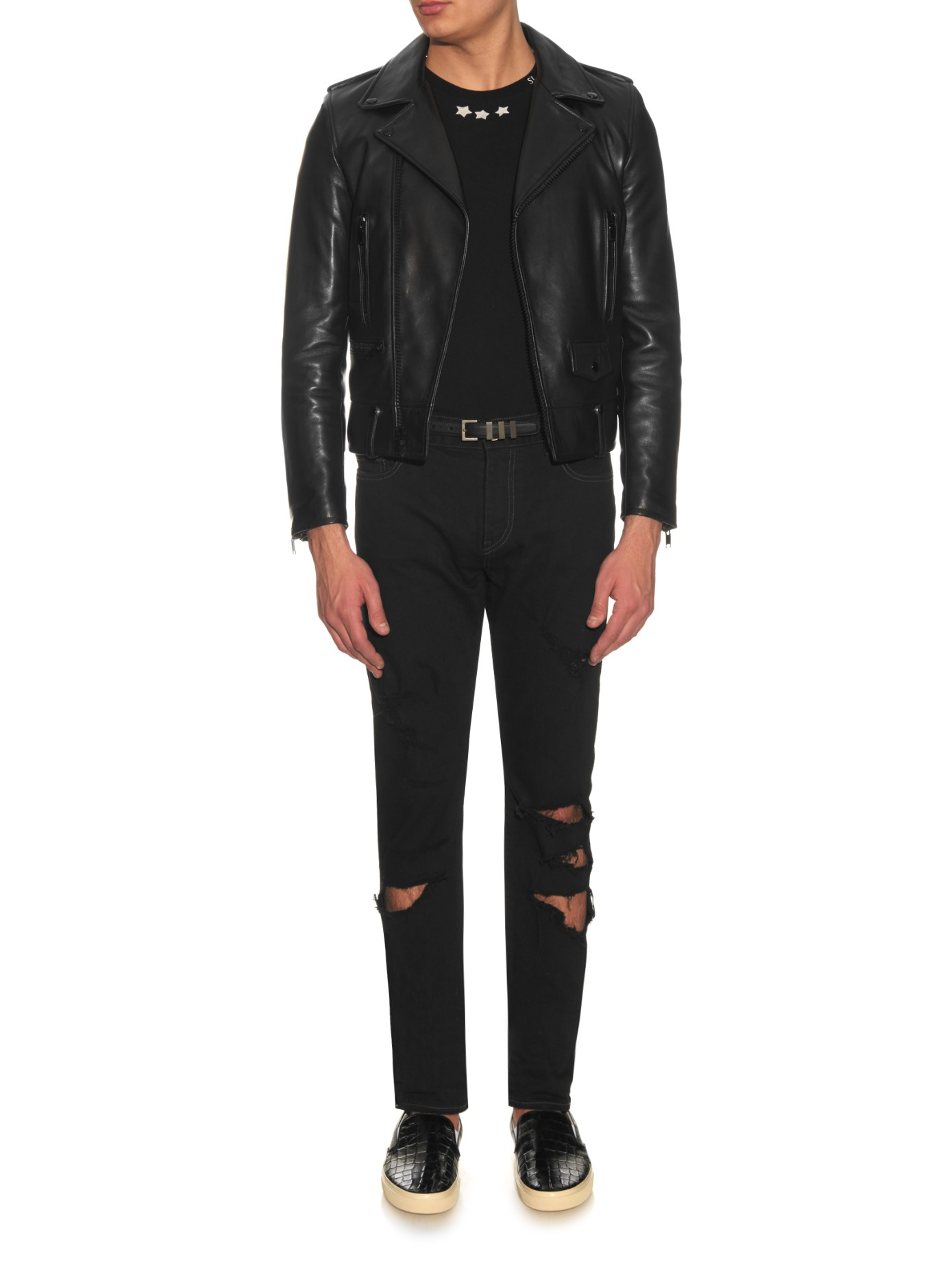 saint laurent skinny belt