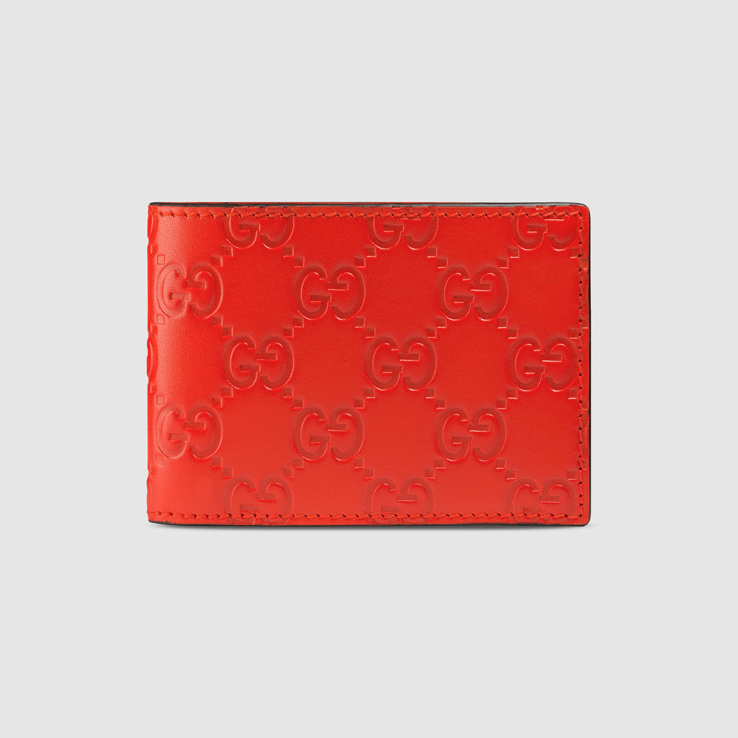 gucci signature wallet red