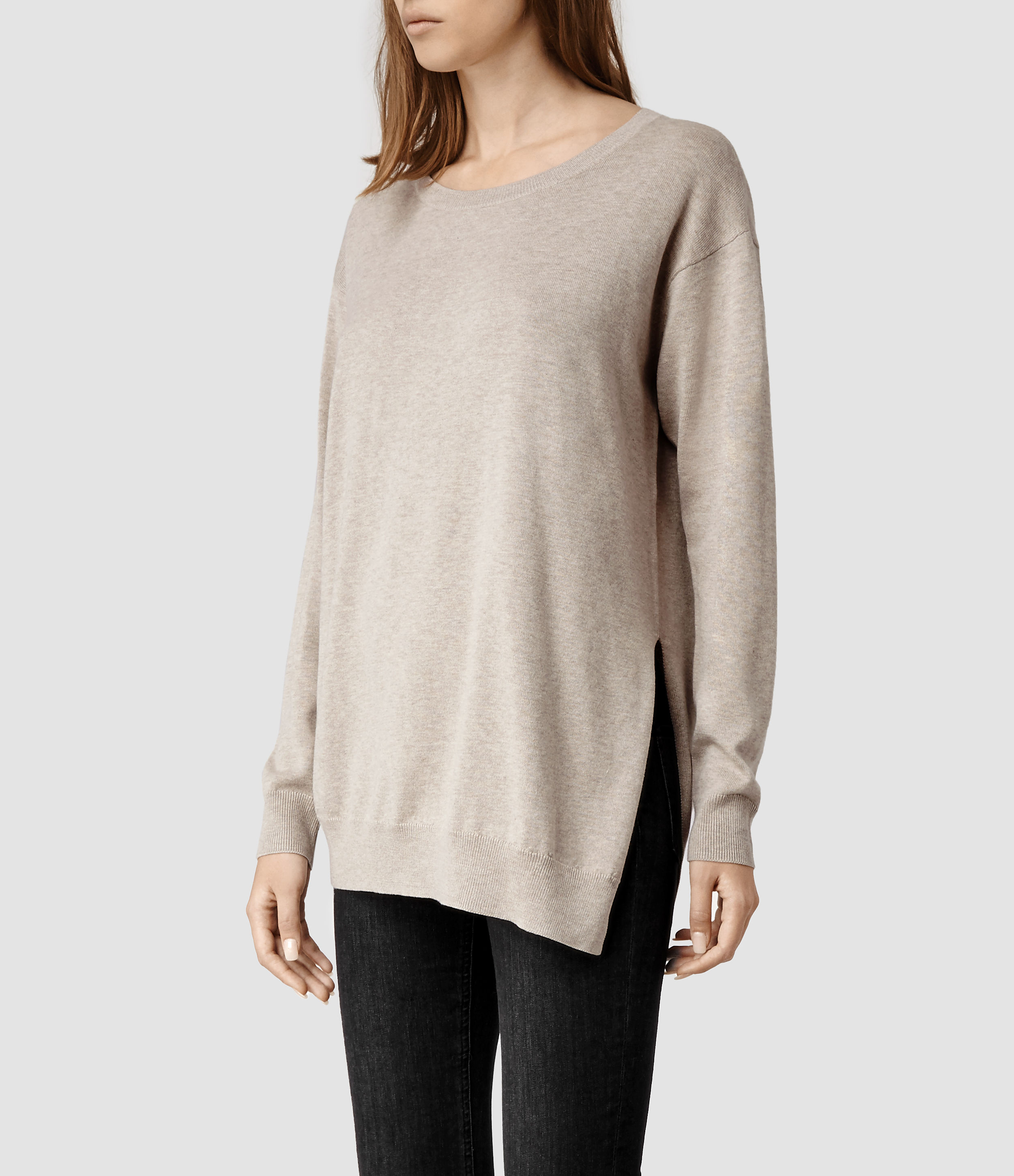 Lyst - Allsaints Kimba Sweater in Gray