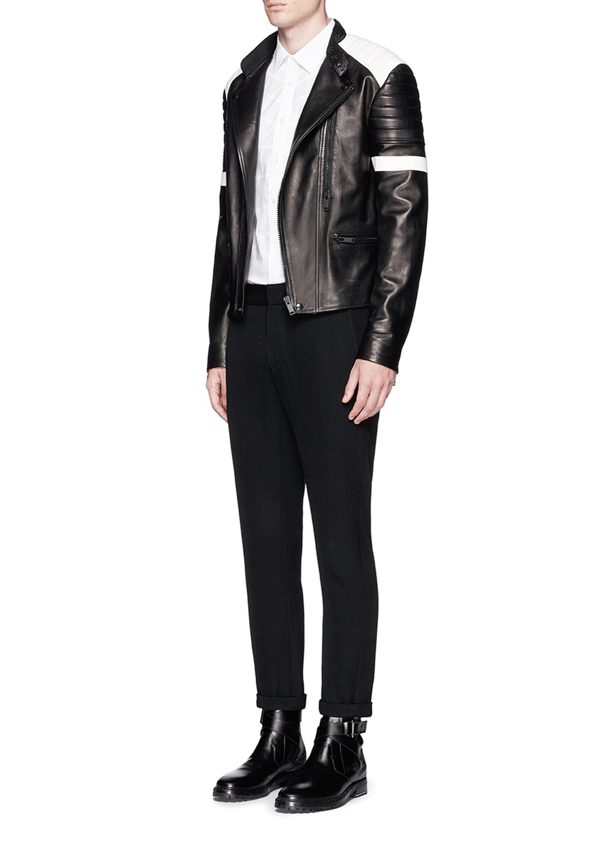 alexander mcqueen leather jacket mens