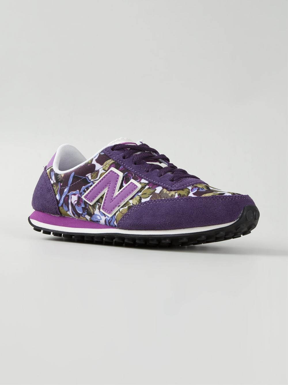 New Balance 410 Floral-Print Sneakers in Purple | Lyst