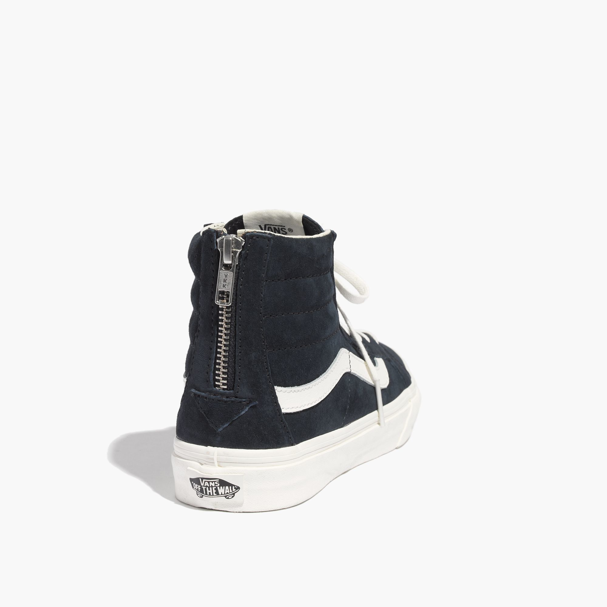 Madewell Vans® Sk8-Hi Slim Zip High-Top Sneakers In Navy Leather in Blue |  Lyst
