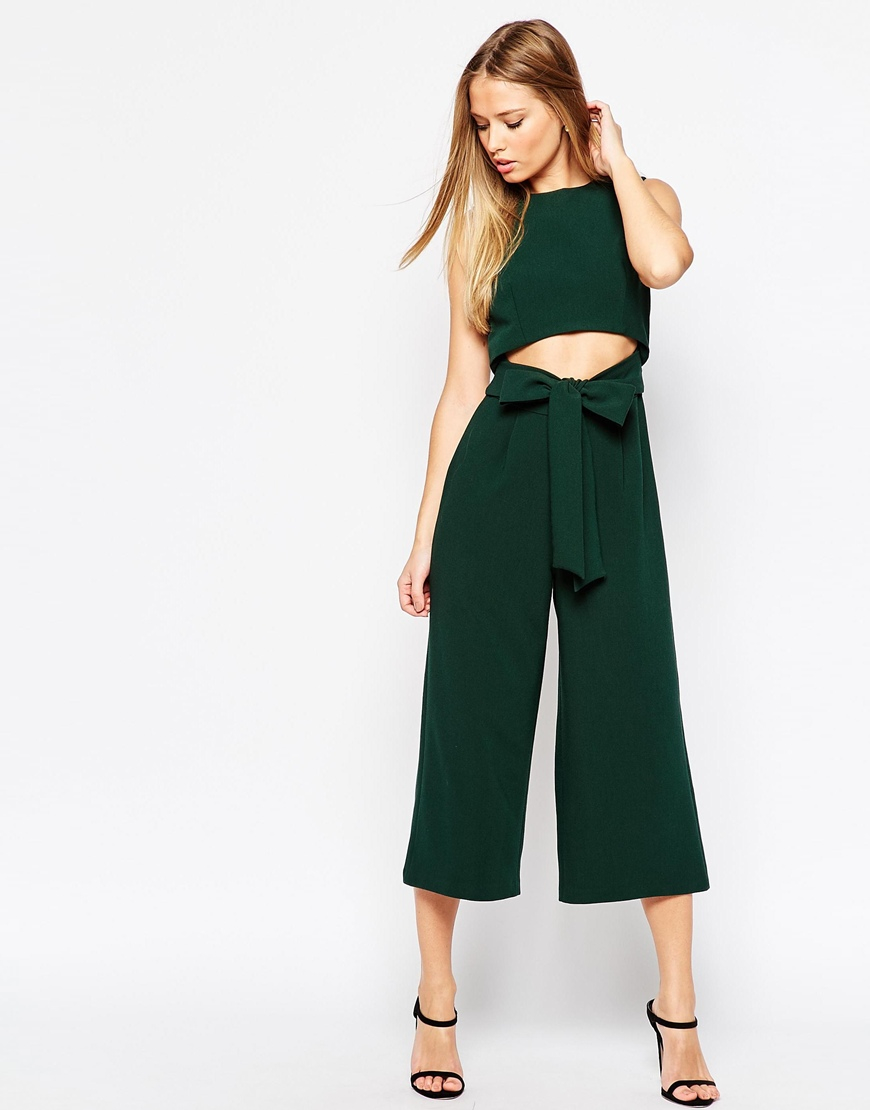cut out culotte jumpsuit