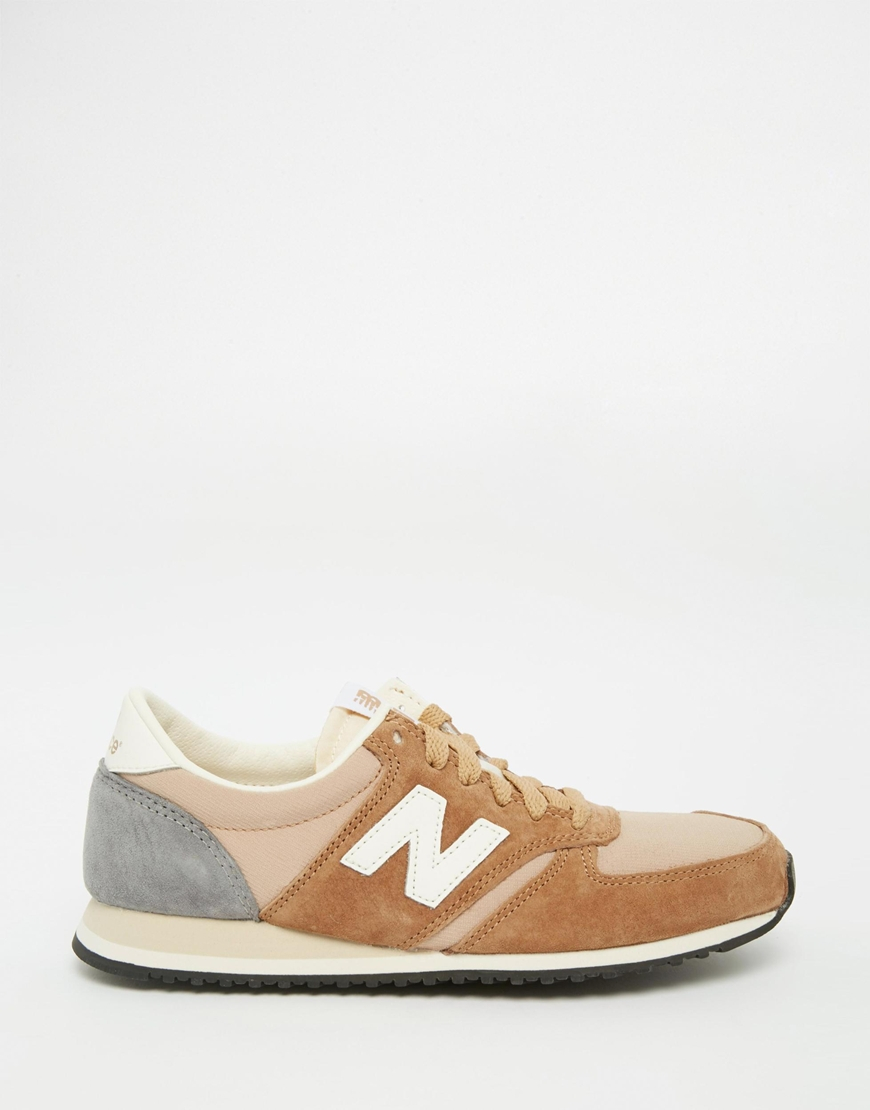 new balance beige suede 420 trainers