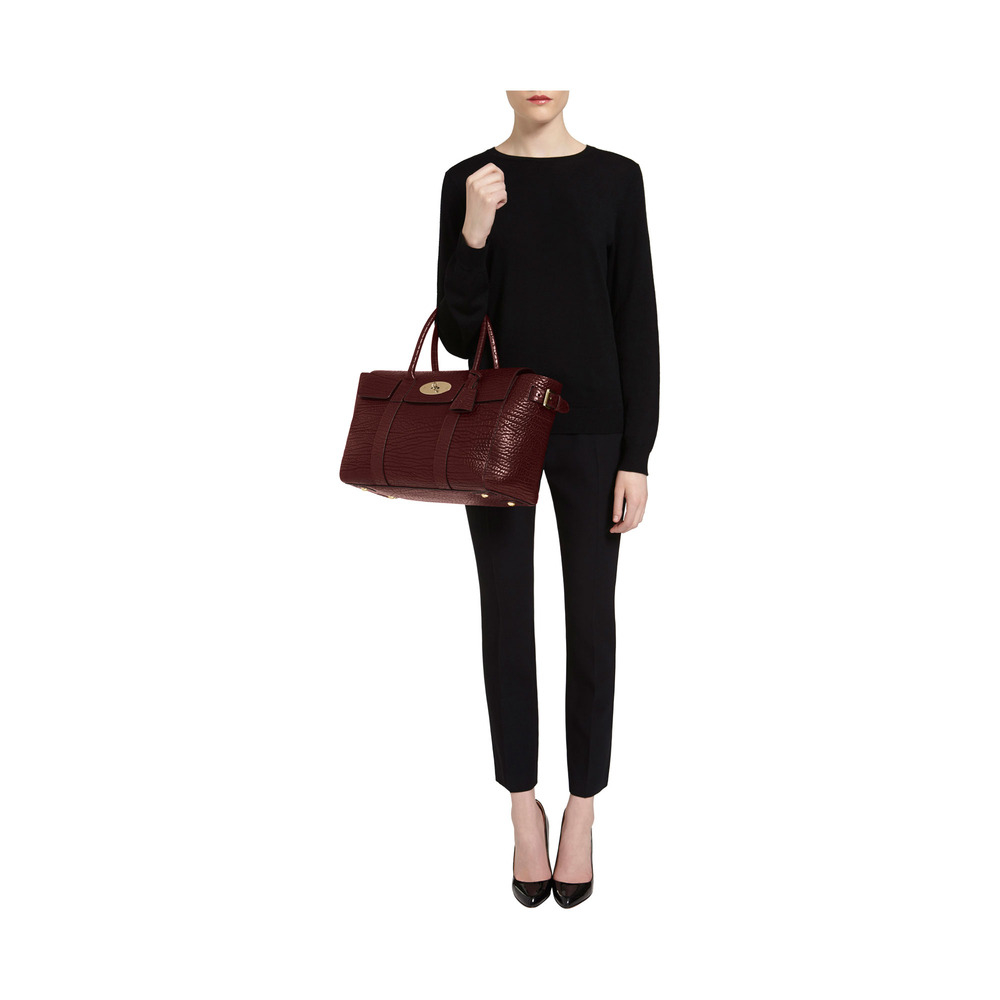 Mulberry Bayswater Buckle in Oxblood (Red) - Lyst