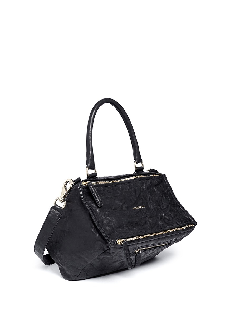 Givenchy 'pandora' Medium Leather Bag in Black | Lyst