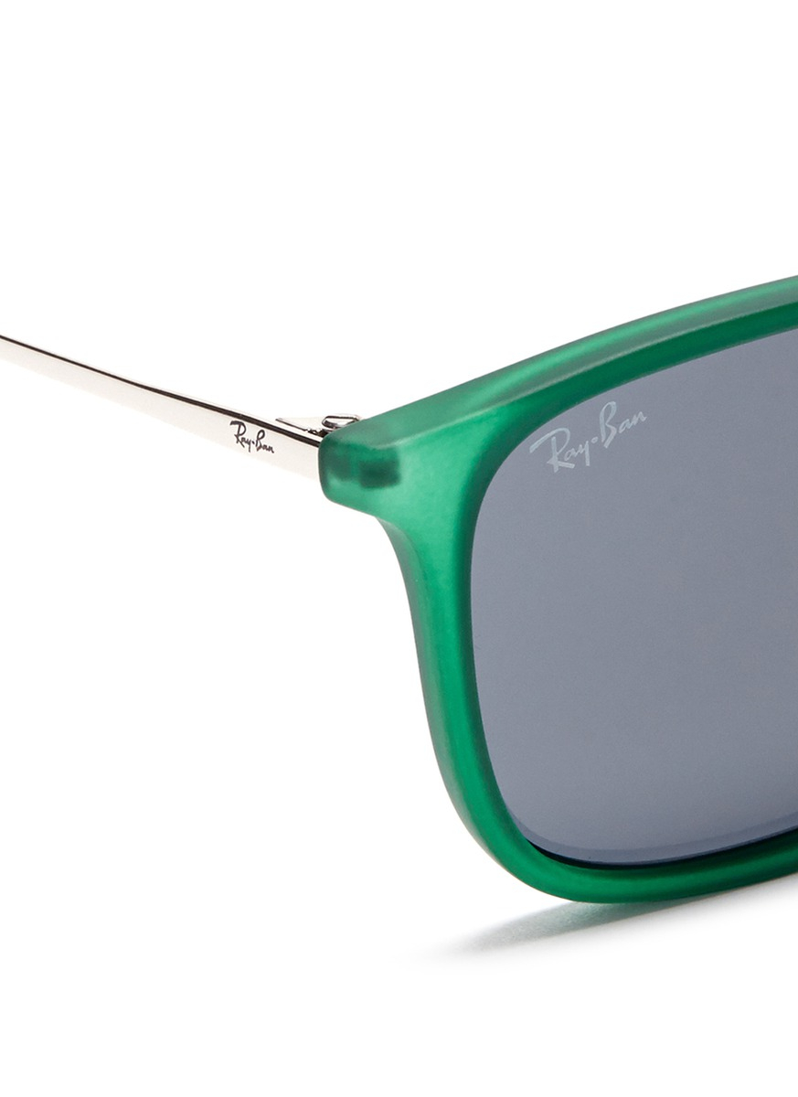 Ray-ban chris Acetate Frame Wire Temple Sunglasses in ...