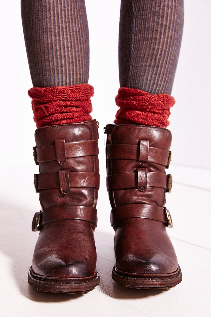 frye valerie strappy shearling