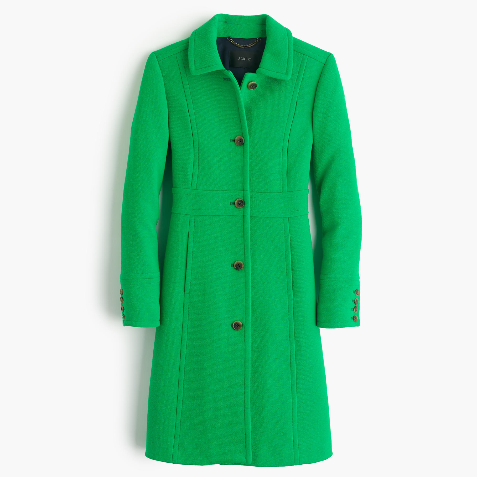 J.crew Double-cloth Lady Day Coat With Thinsulate in Green (coastal