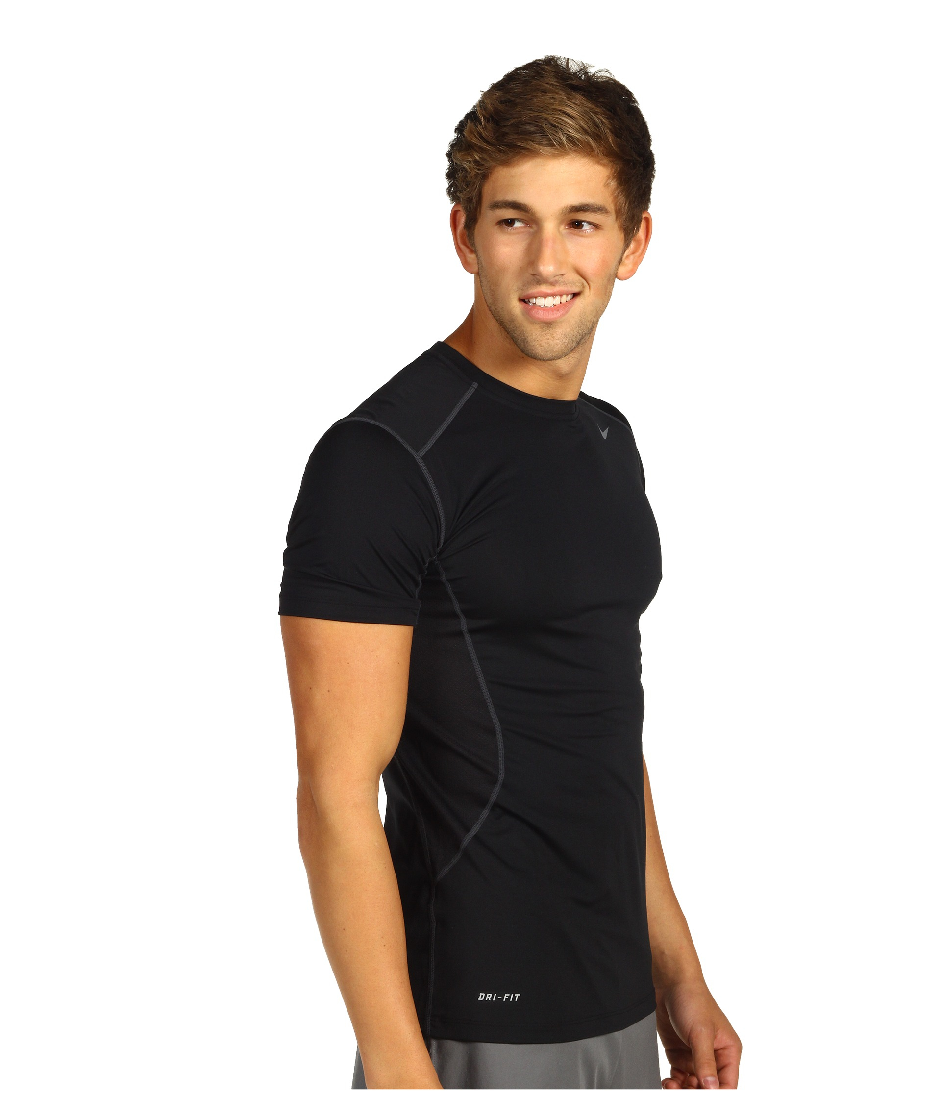 Nike Pro Combat Fitted 2.0 S/S Crew in Black Men | Lyst